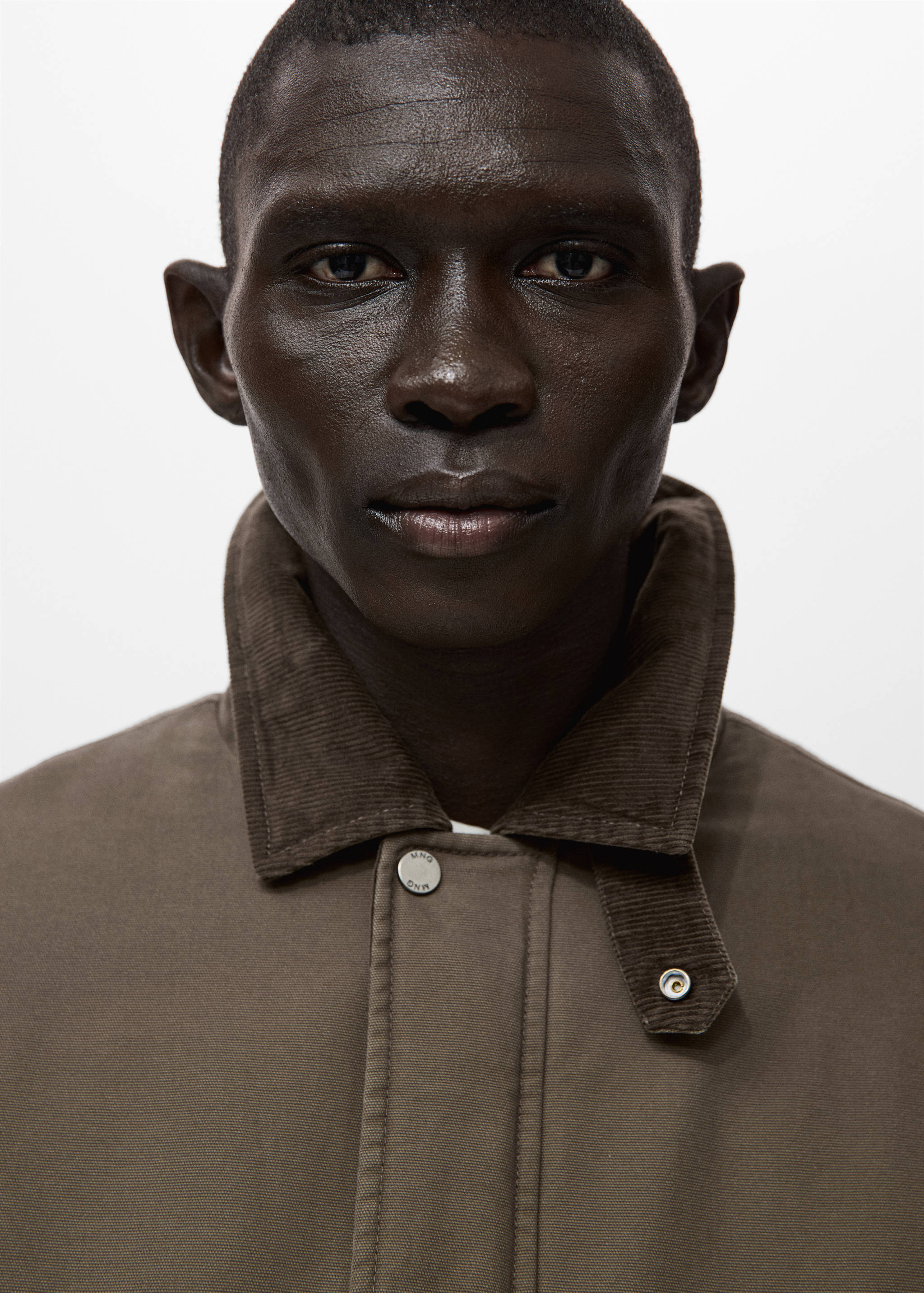 Chaqueta acolchada cuello pana - Detalle del artículo 1