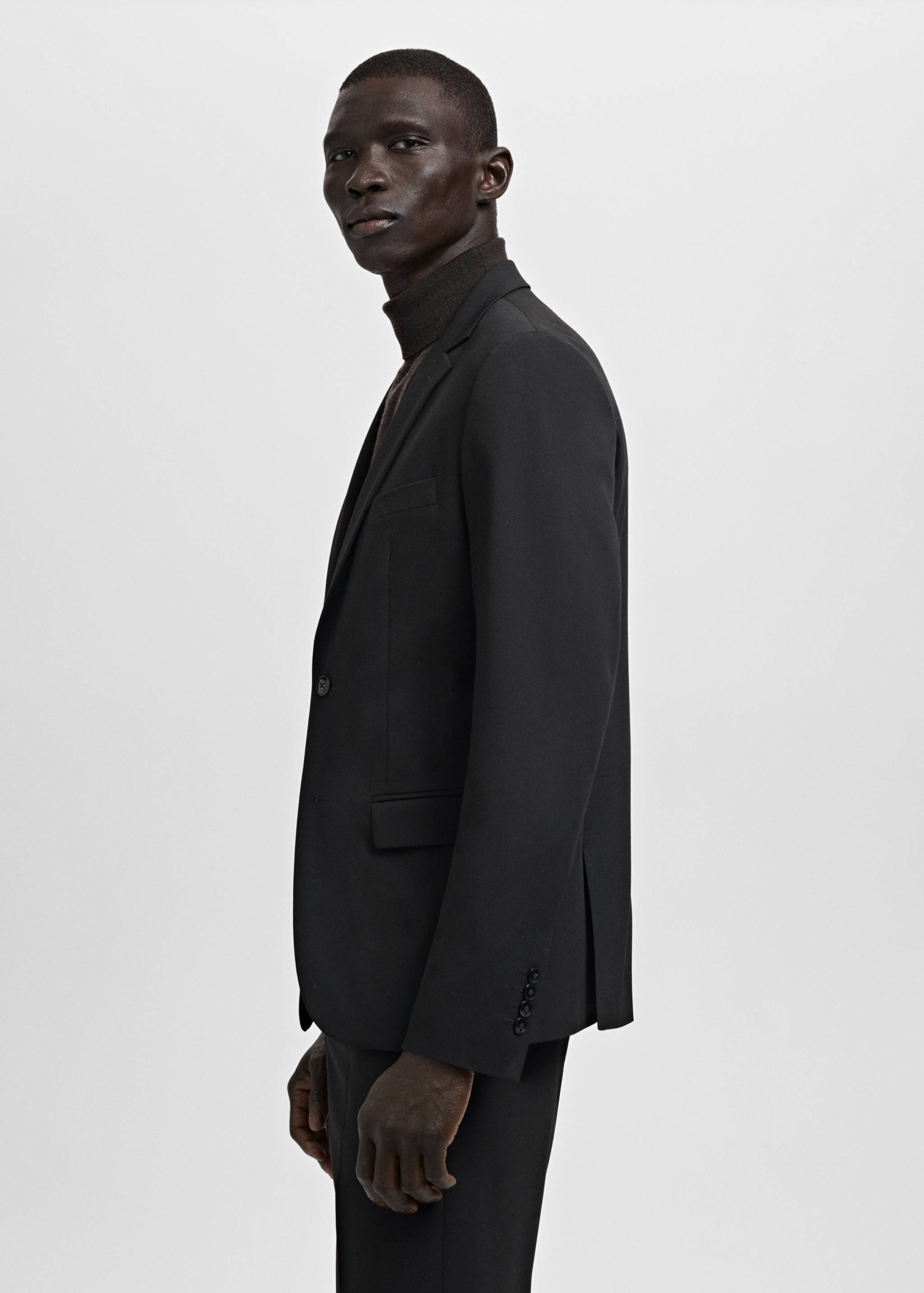 Super slim-fit suit jacket in stretch fabric - Details of the article 2