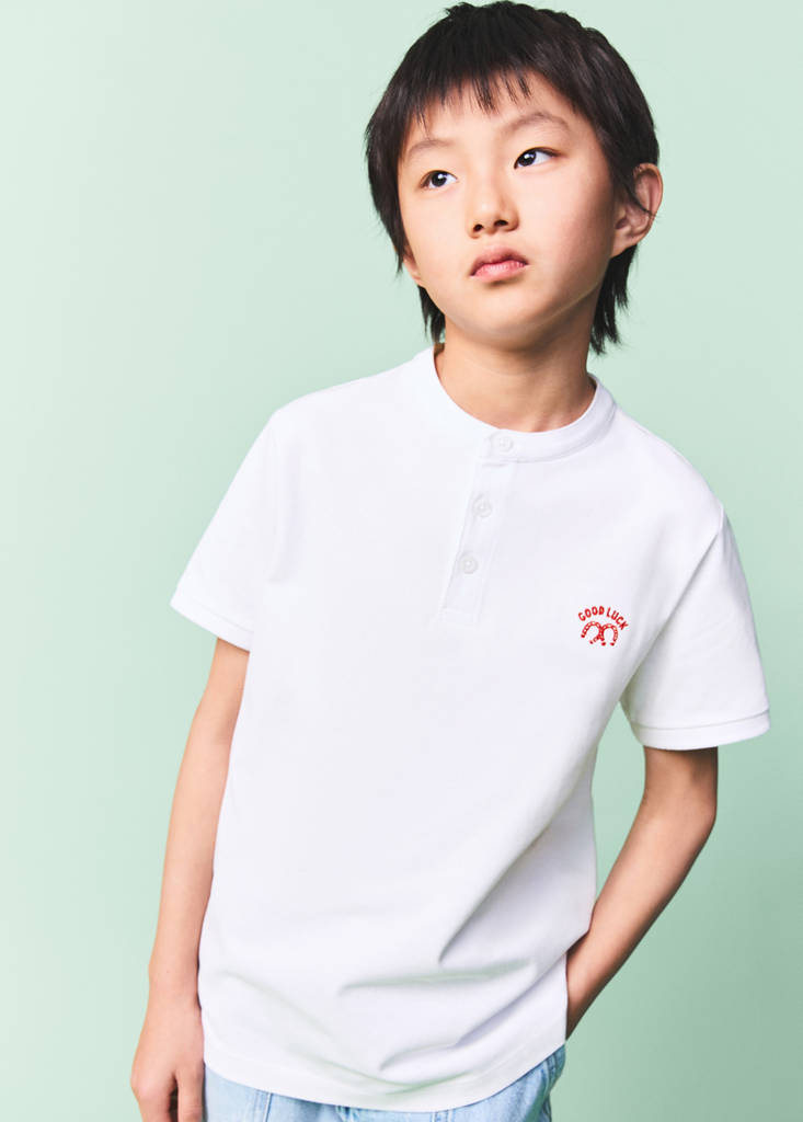 Polo algodón estampado