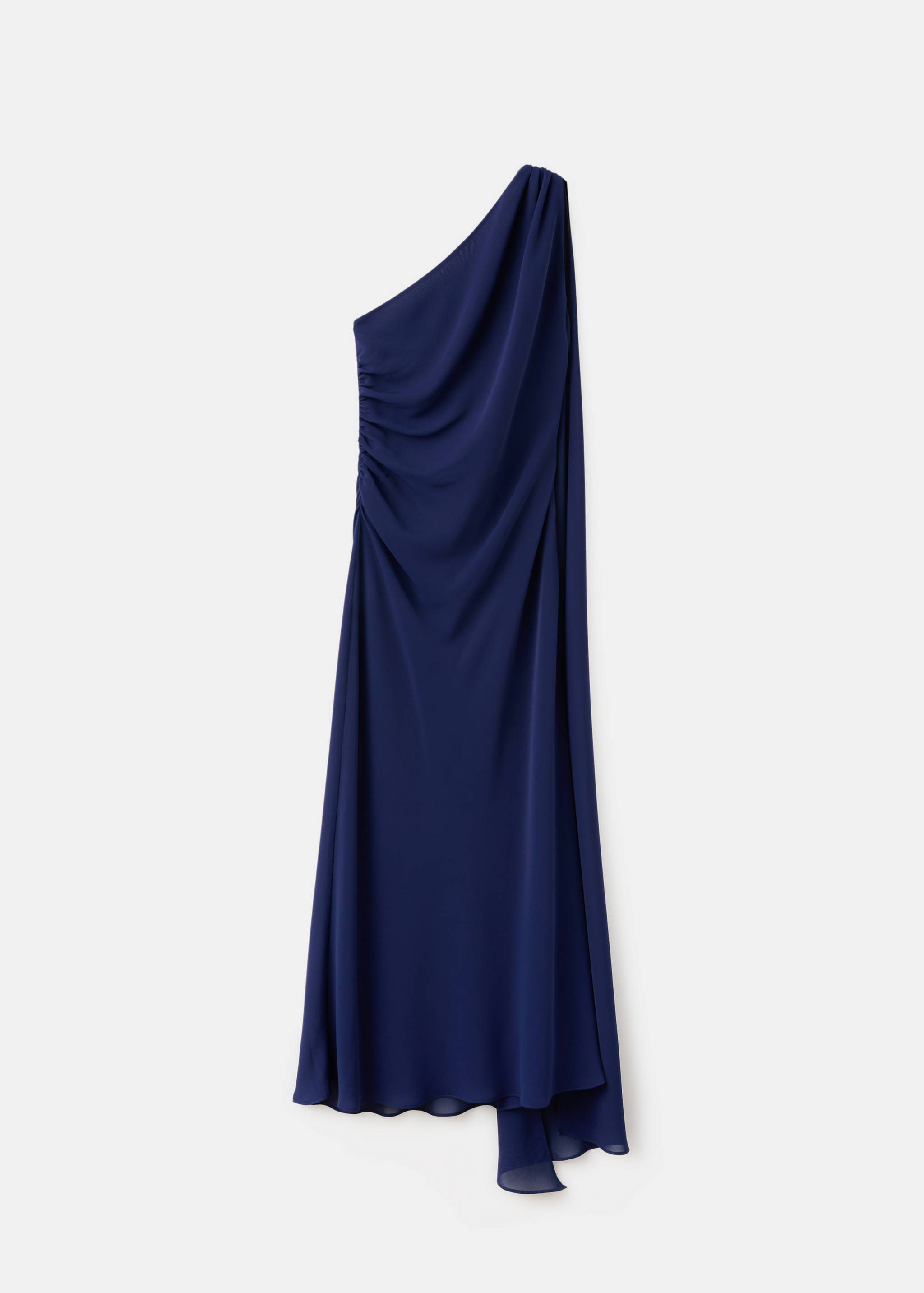 Asymmetrical dress with scarf - Article without model