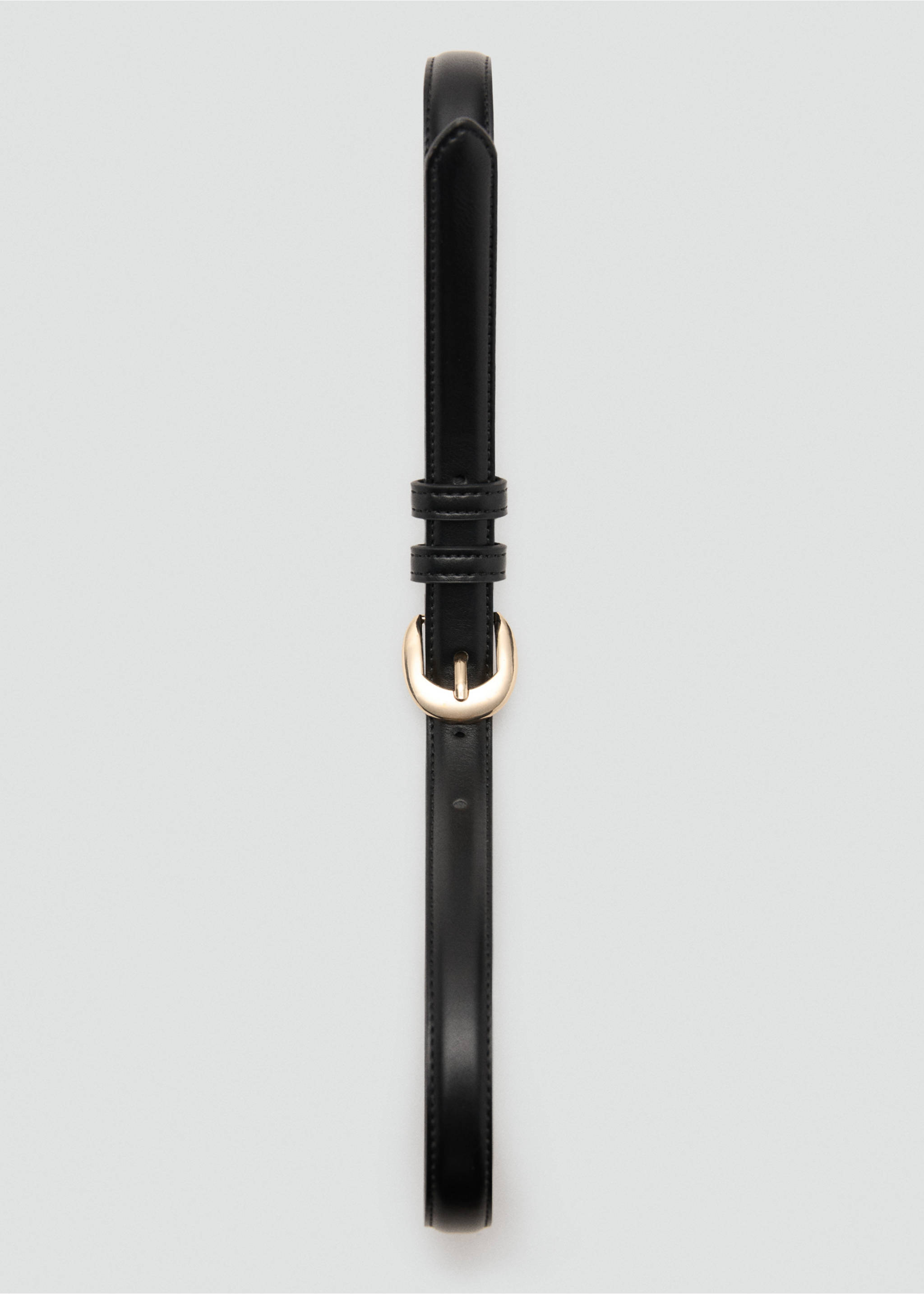 搭扣细皮带 - null, 黑色. Ref: 27051201-00.
