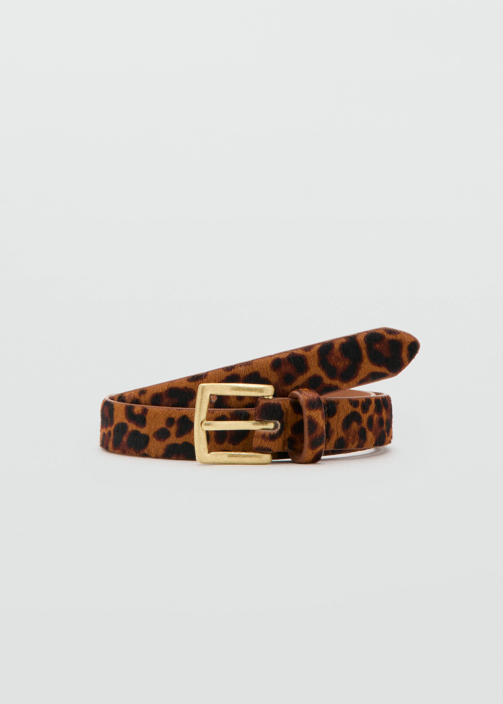 Cinturón piel pelo leopardo - Artículo sin modelo