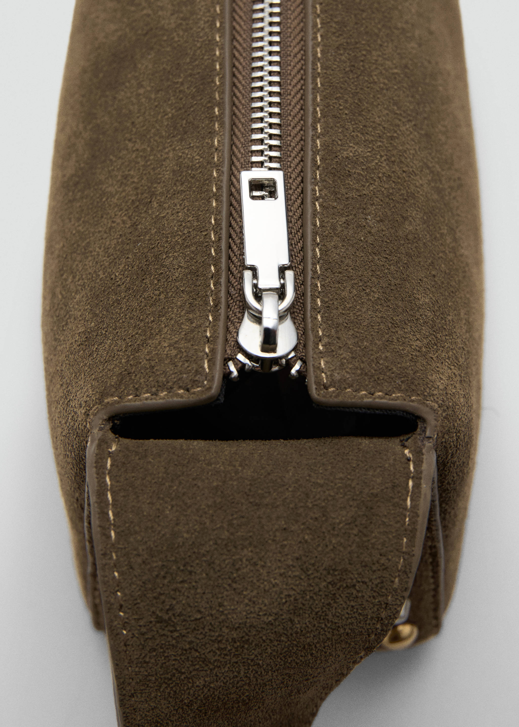 Suede crossbody bag with studs - Details of the article 2