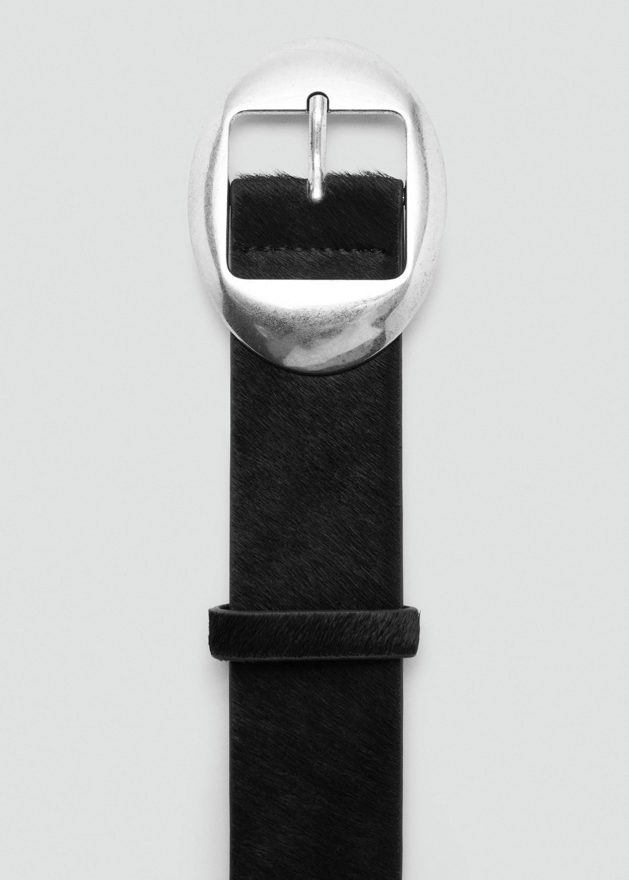 Leather fur belt - Details of the article 1