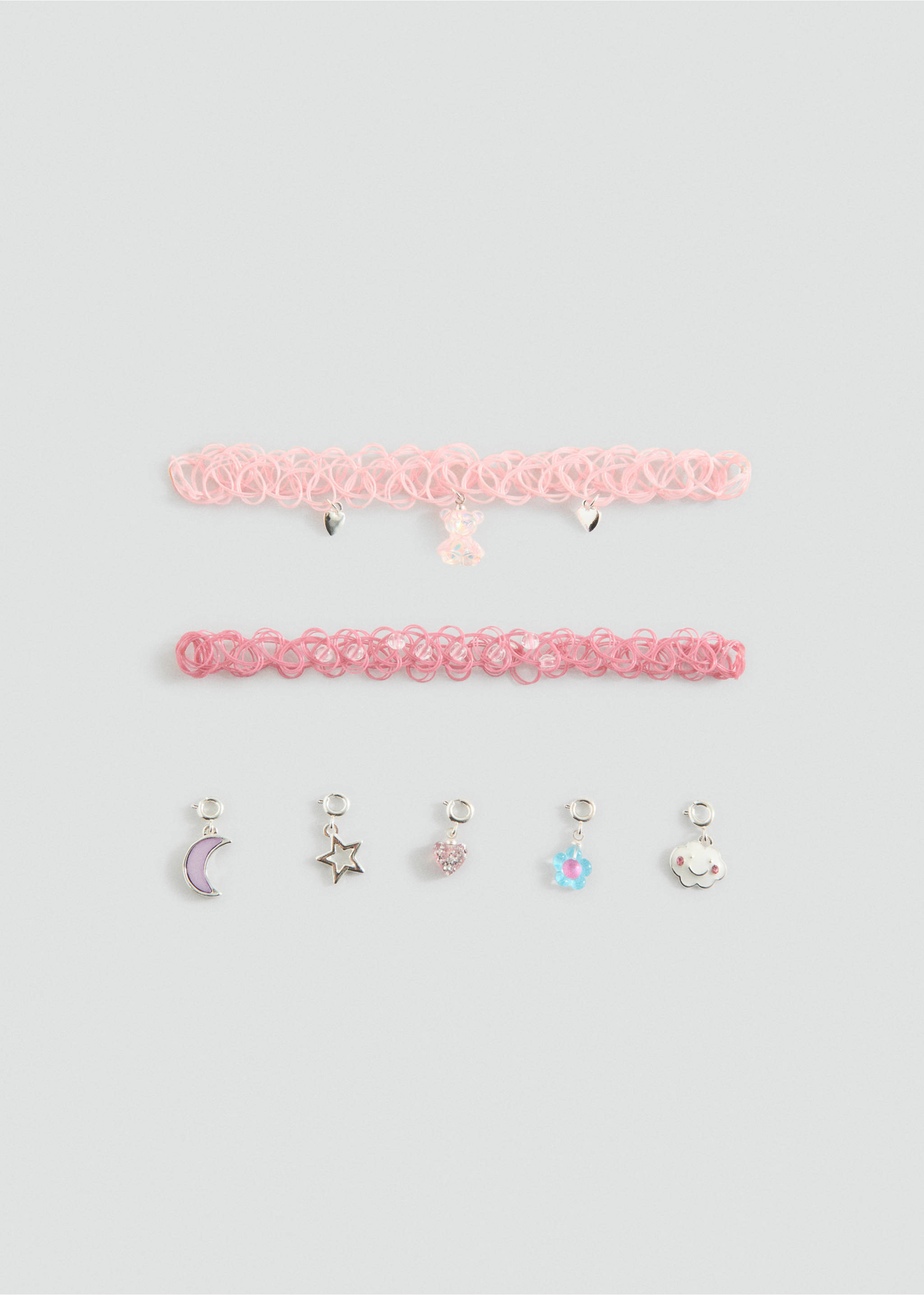 Pack 2 chokers - Artículo sin modelo, Rosa. Ref: 27051206-00.