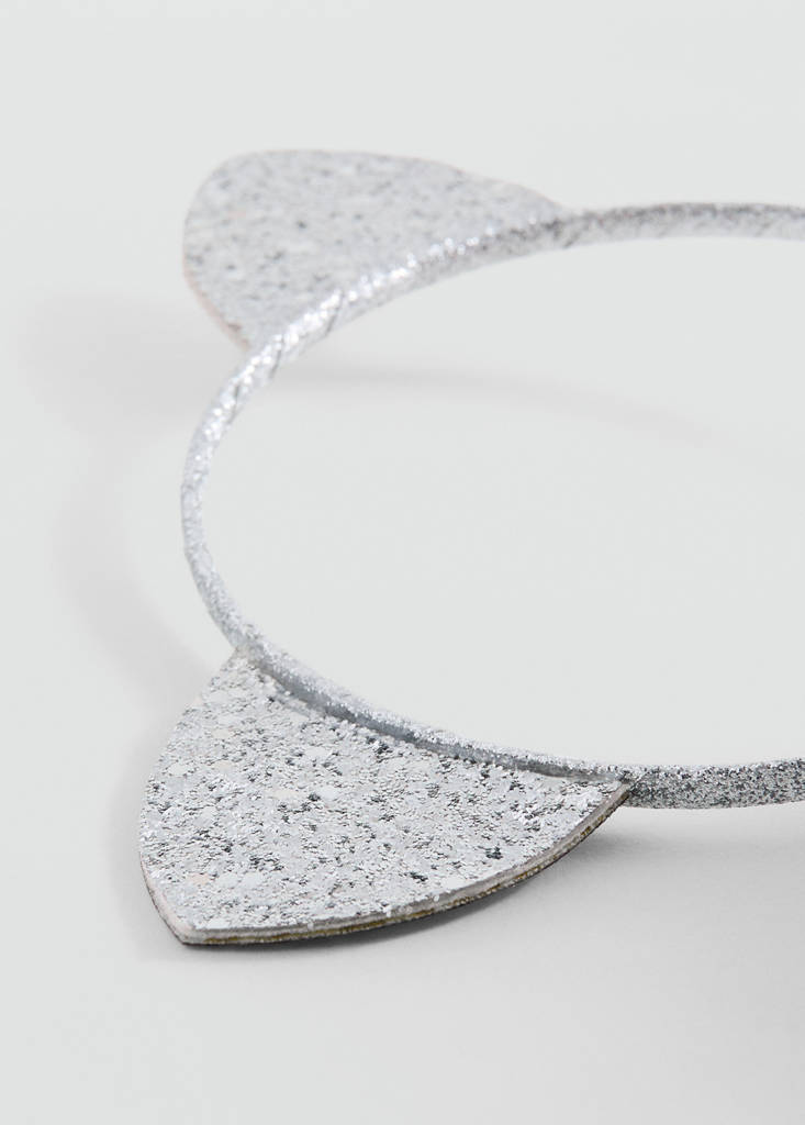 Glitter ears hairband — Silver