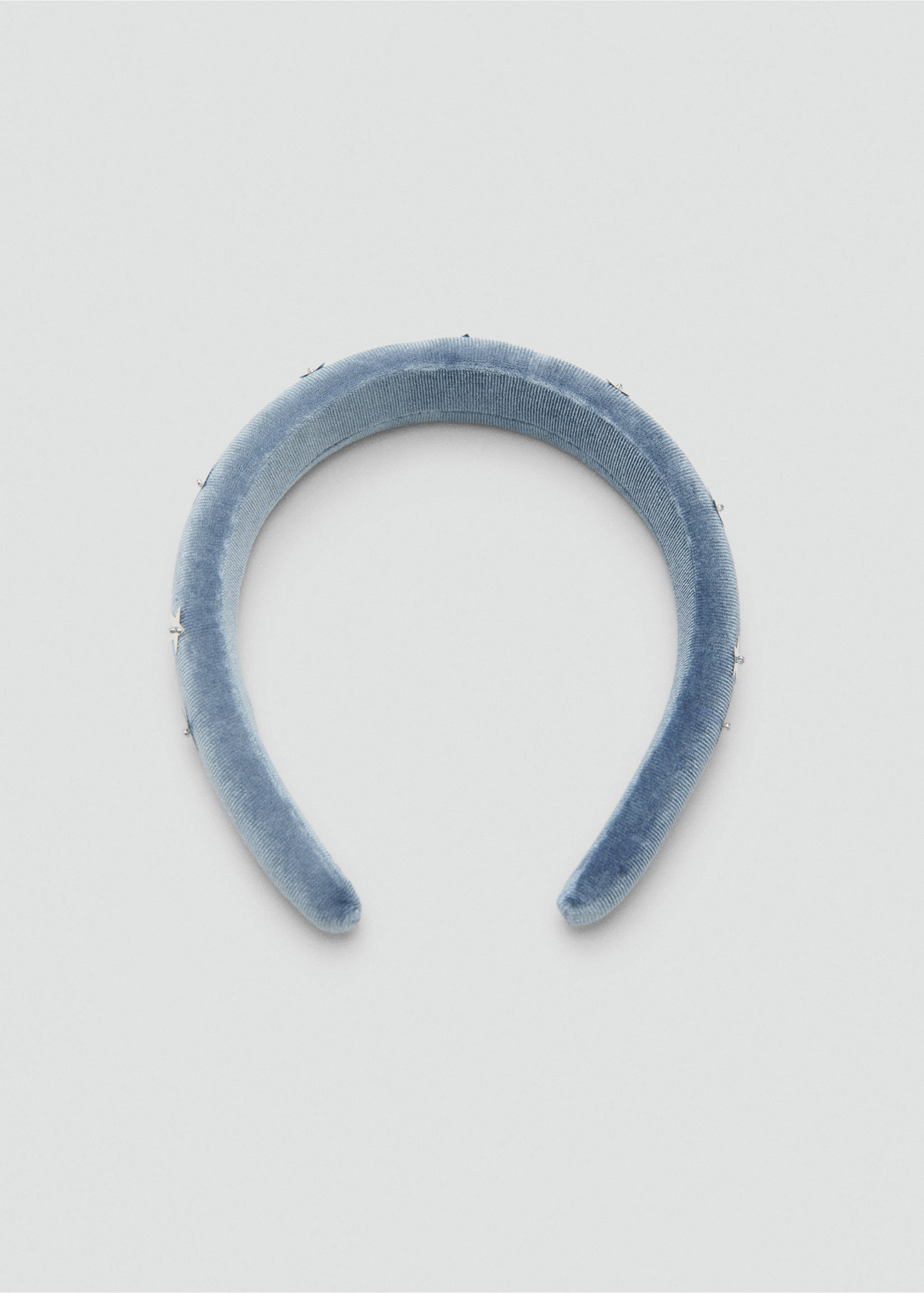 Оксамитова діадема з зірками - Товар без моделі, Світло-блакитний. Ref: 27051209-00.