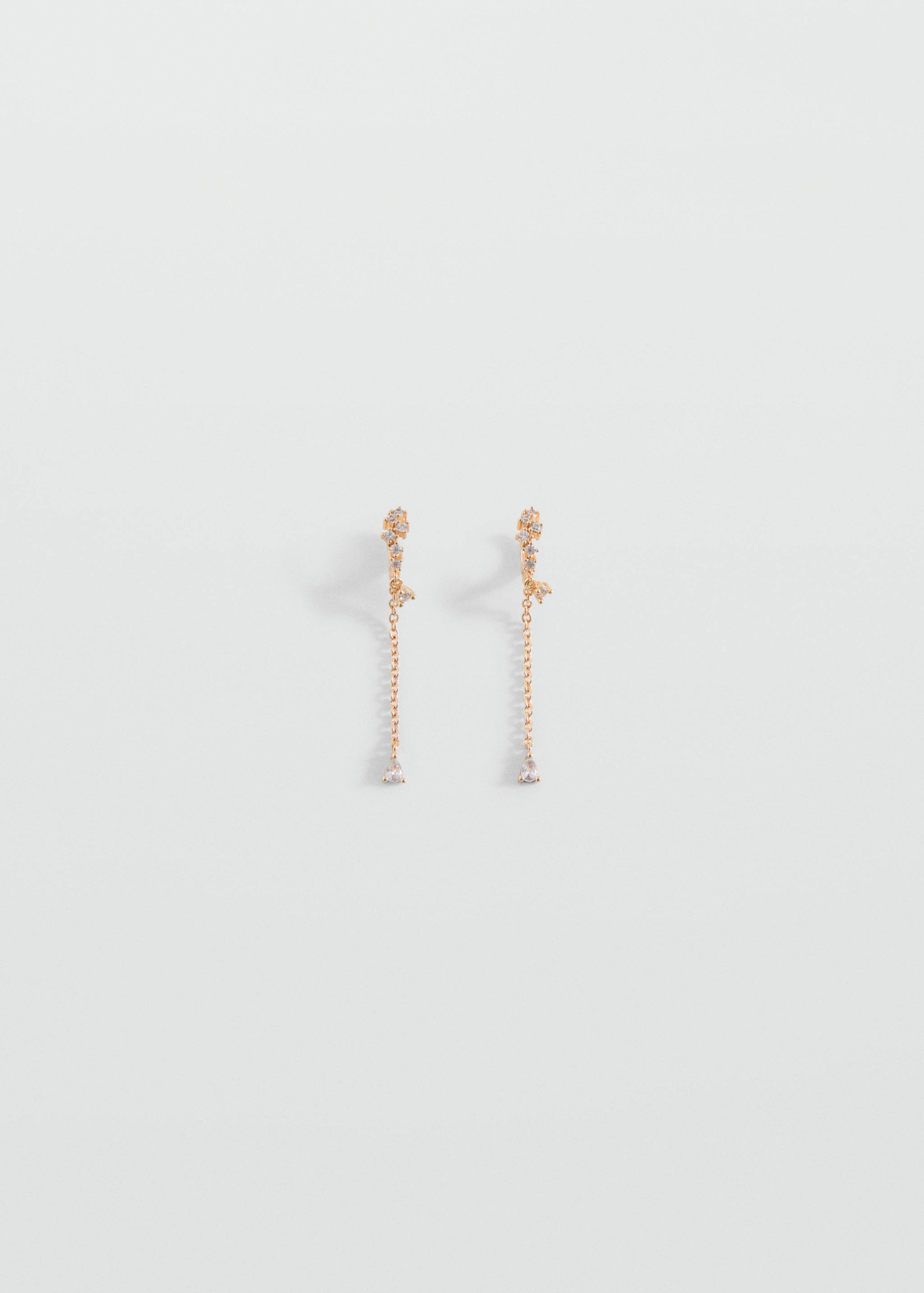 Stone thread earrings - Article without model