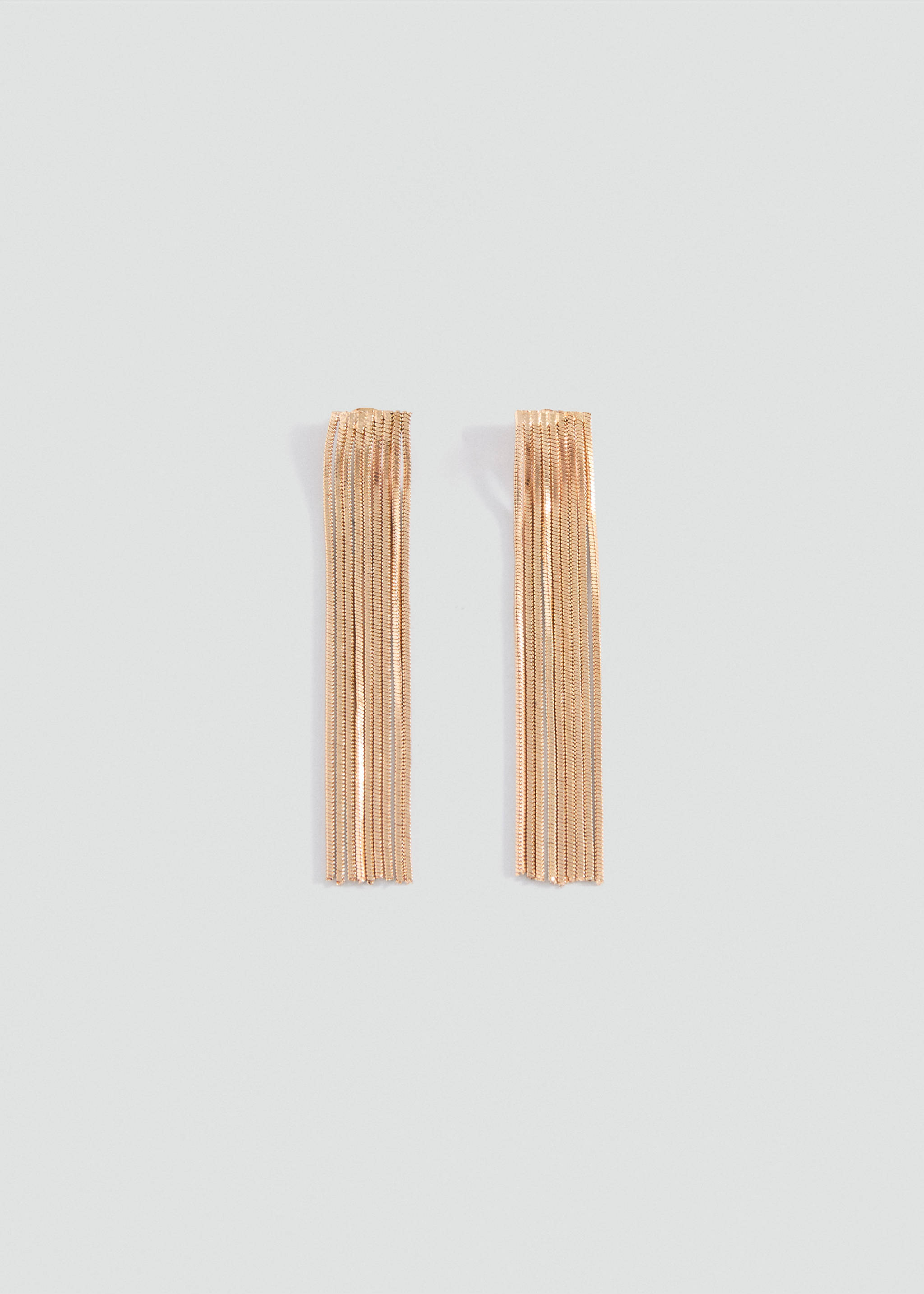 Long waterfall earrings - Article without model, Gold. Ref: 27051215-00.