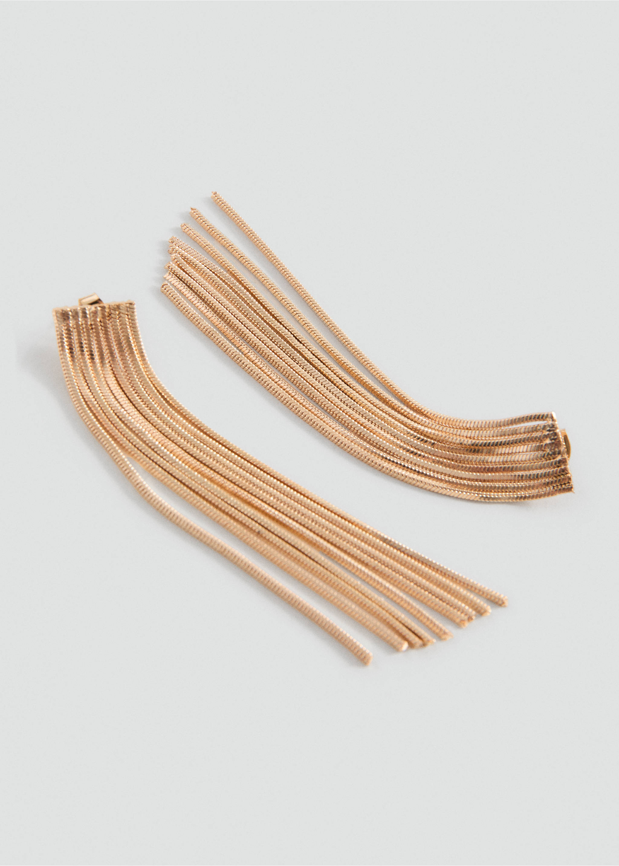 Long waterfall earrings - Medium plane, Gold. Ref: 27051215-00.