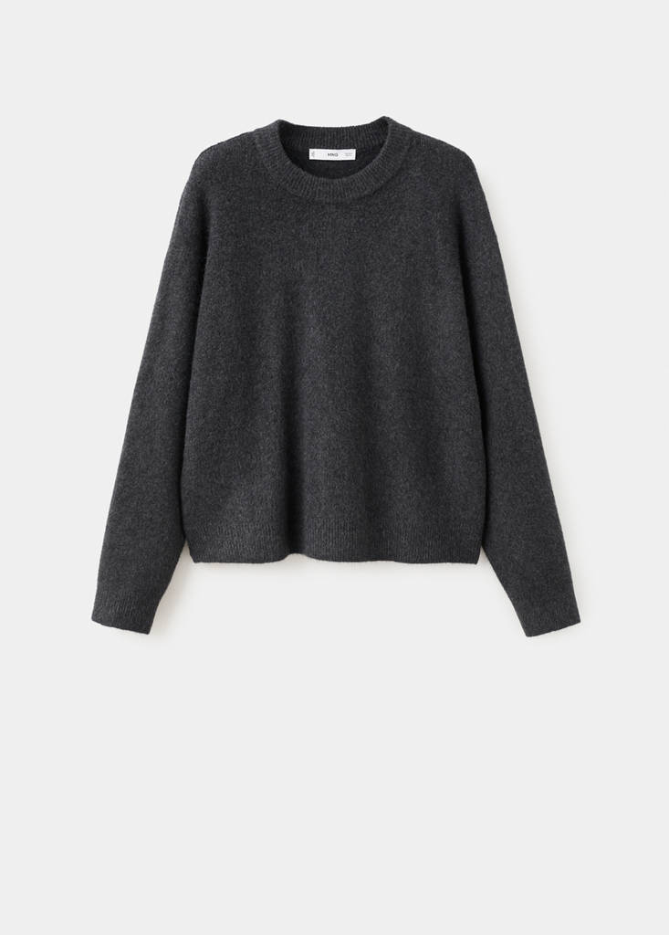 Medium-knit sweater — Charcoal
