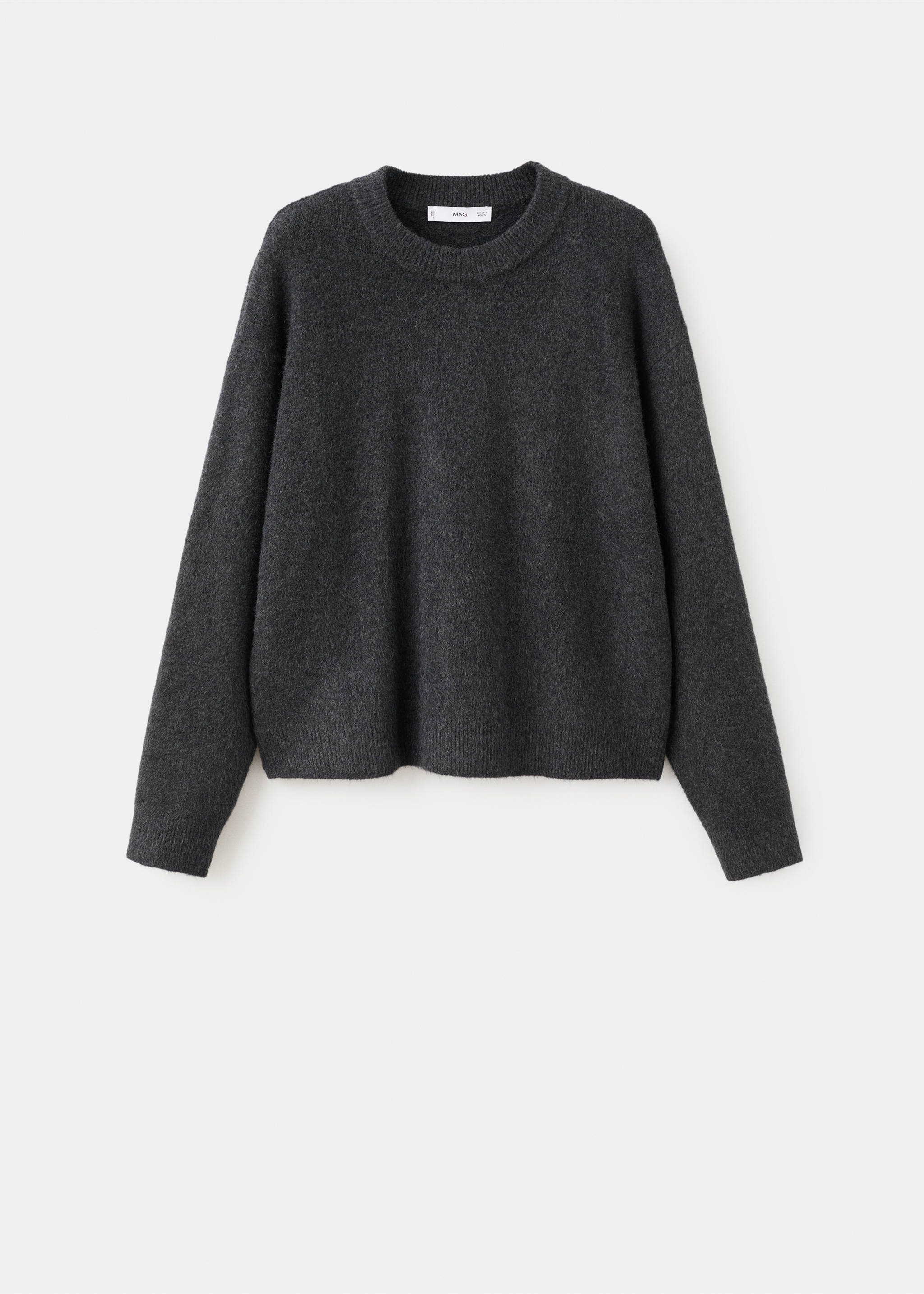 Medium-knit sweater - Article without model, Charcoal. Ref: 27051216-00.