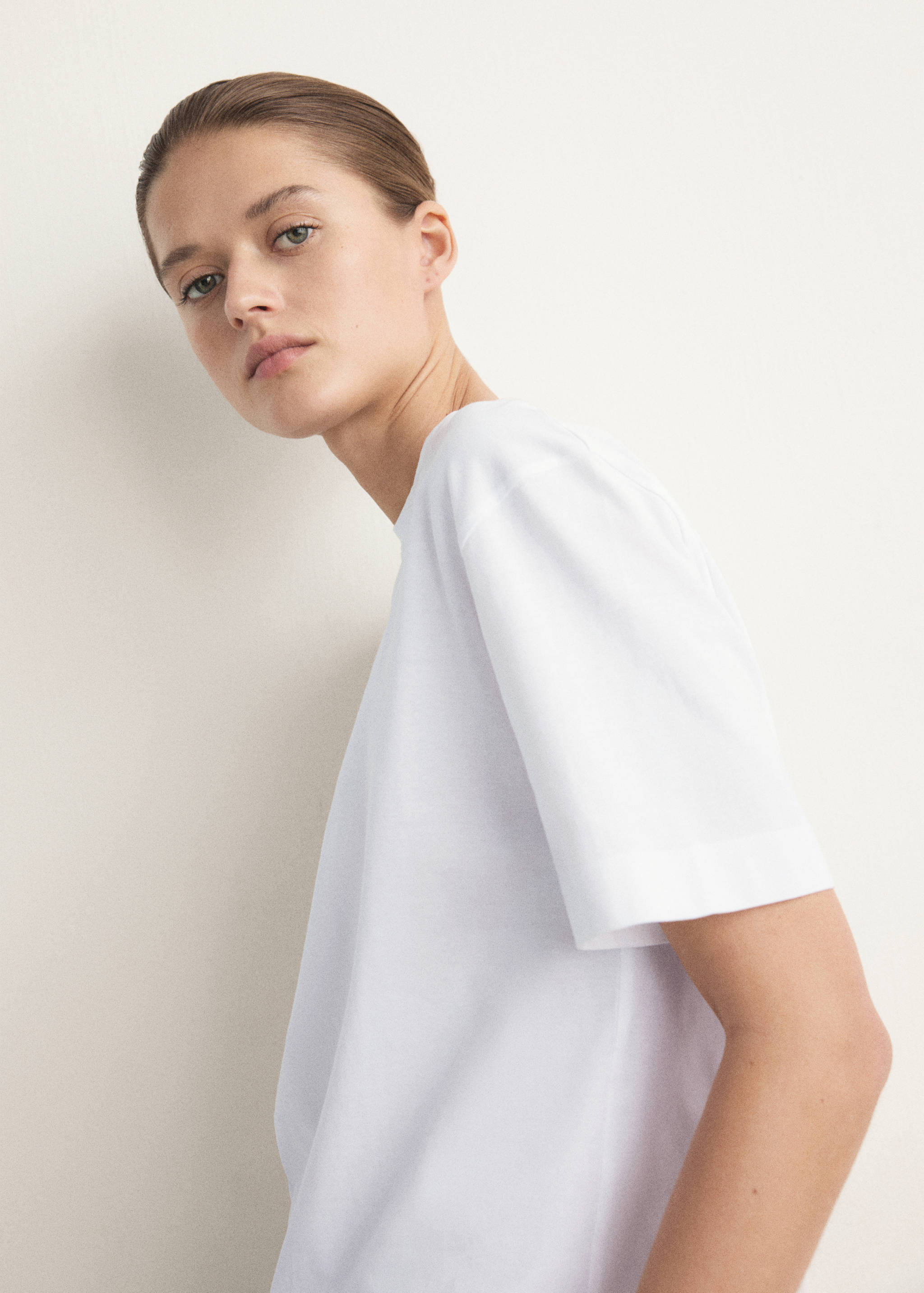 Two-piece short-sleeved cotton striped pyjamas - Medium plane