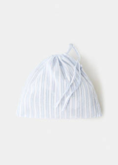Two-piece short-sleeved cotton striped pyjamas — Blue 9
