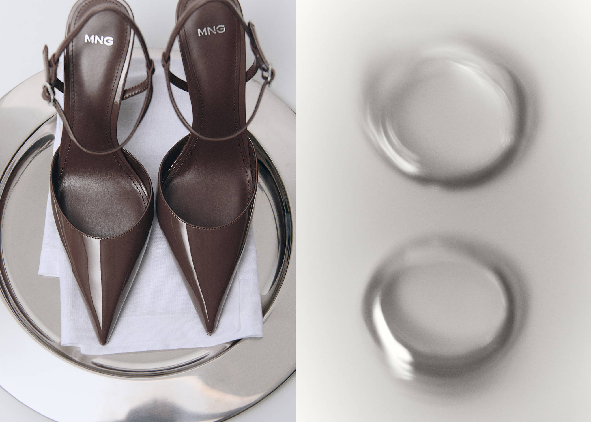Patent heeled shoes - Panoramic plane
