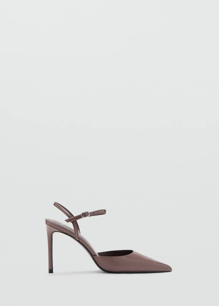 Patent heeled shoes — Light/Pastel Brown