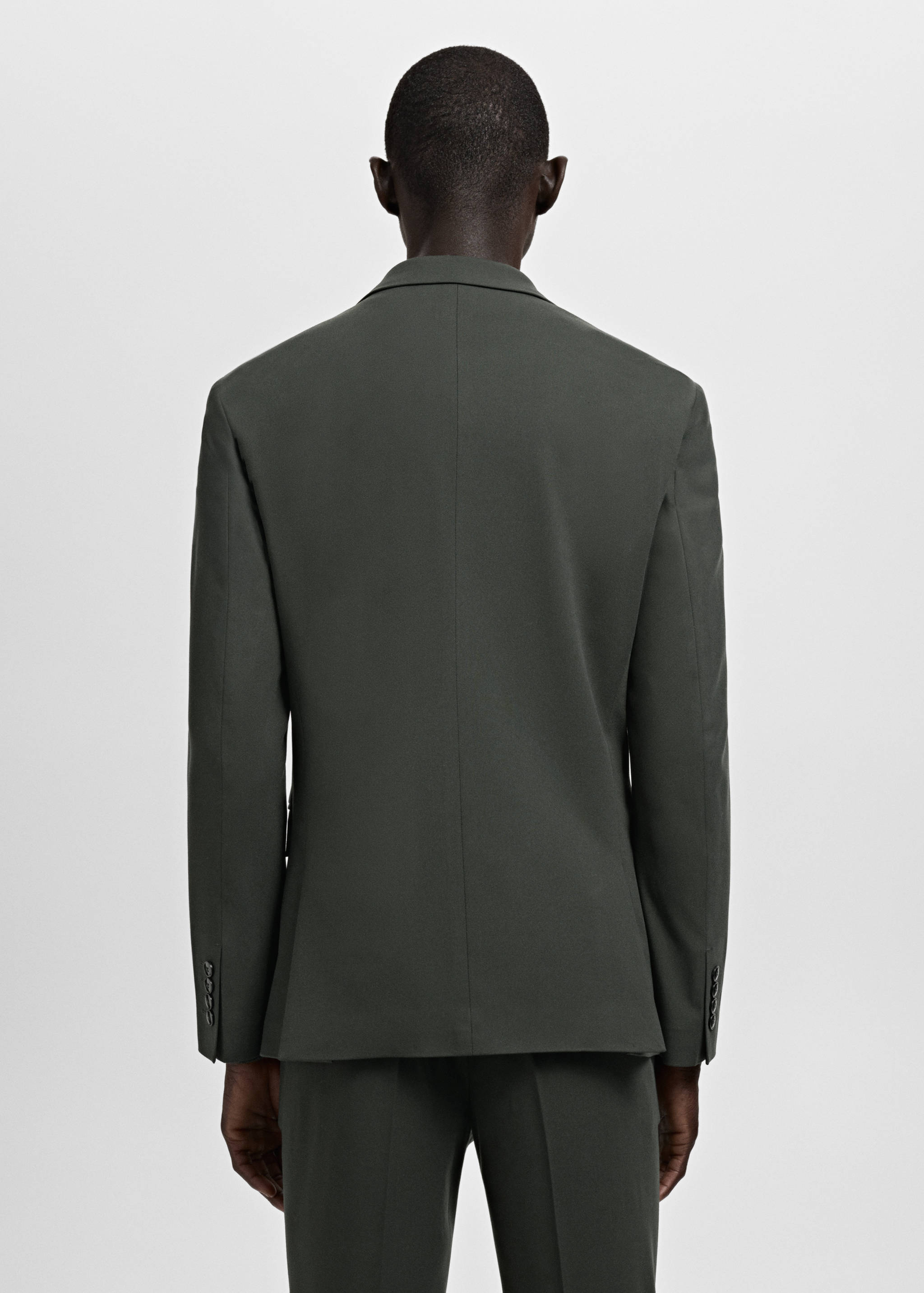 Super slim-fit suit jacket in stretch fabric - Reverse of the article
