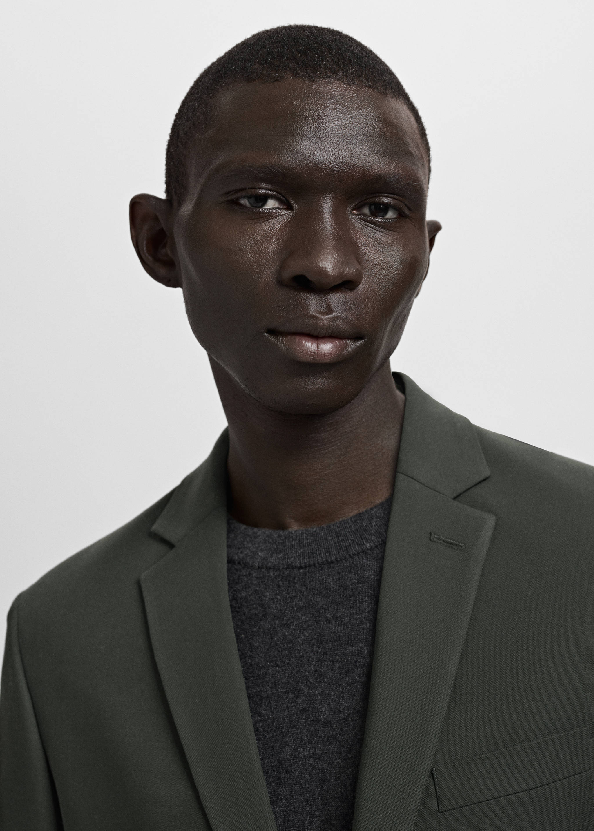 Super slim-fit suit jacket in stretch fabric - Details of the article 1