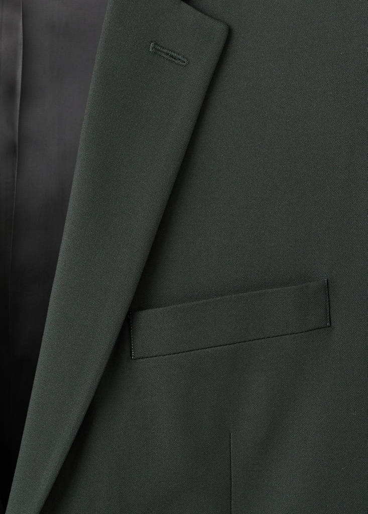 Super slim-fit suit jacket in stretch fabric — Green
