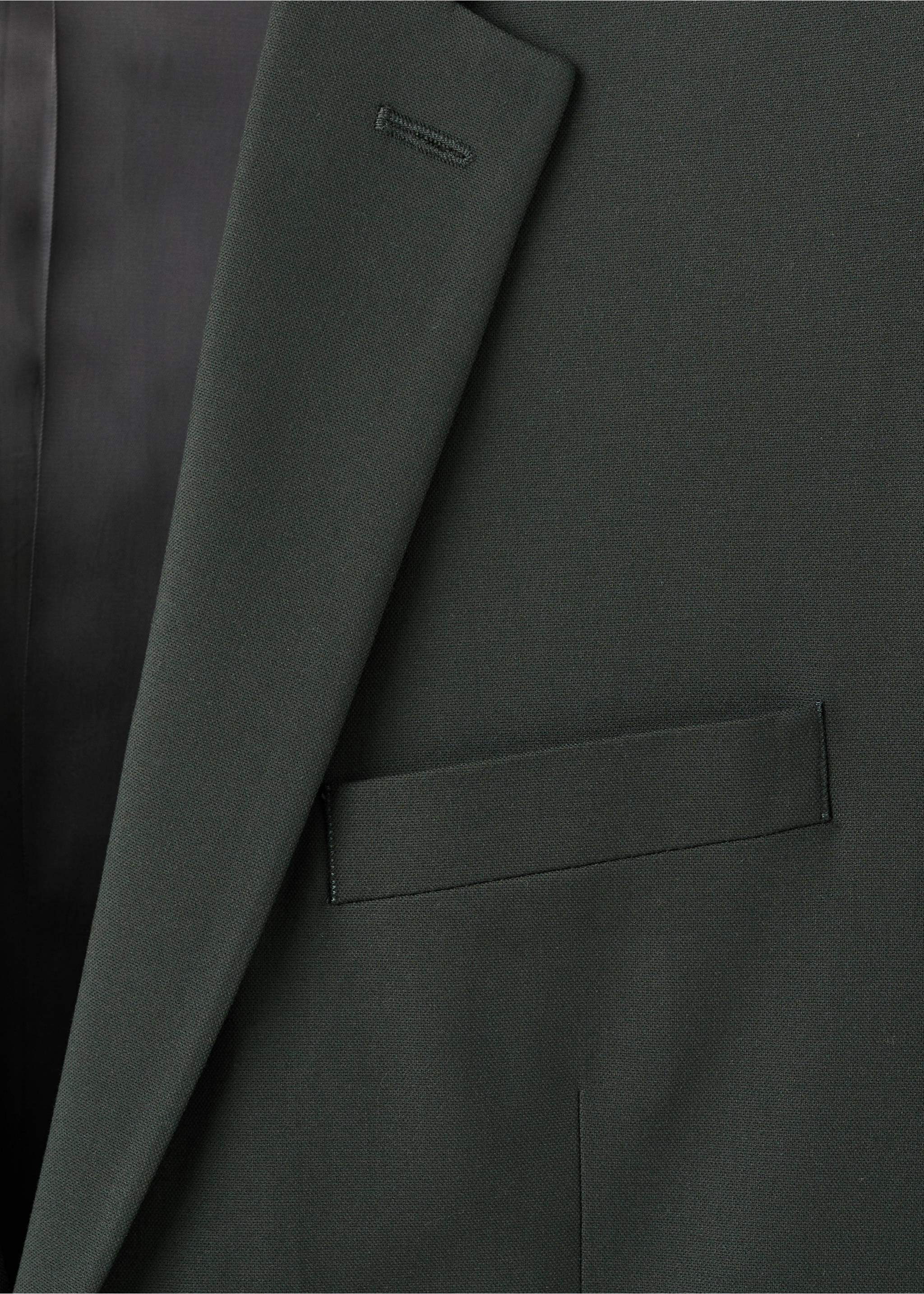 弹力面料超修身西装夹克 - null, 绿色. Ref: 27051220-00.