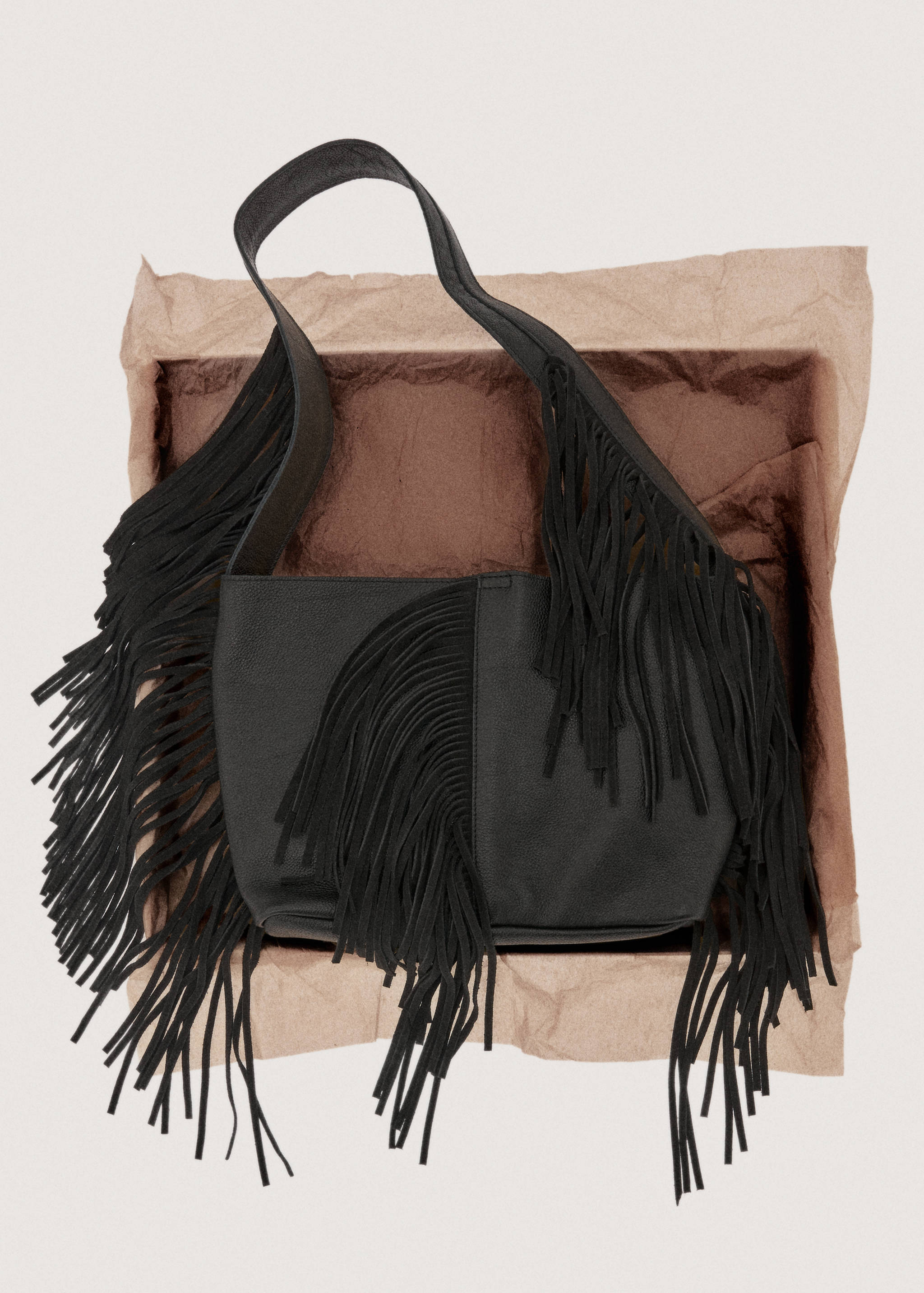 Fringed leather bag - Details of the article 7