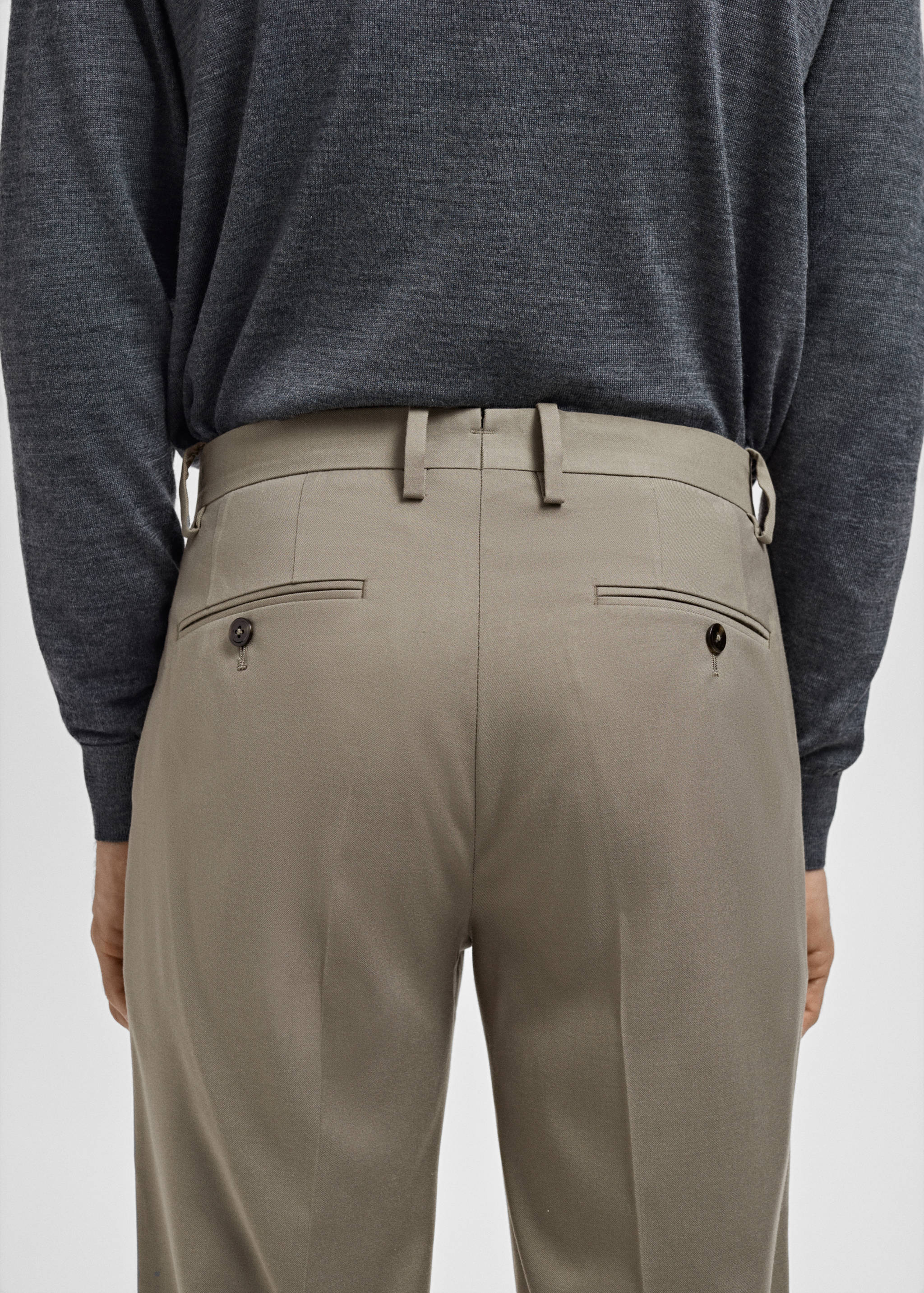 米兰修身版型西装裤 - null