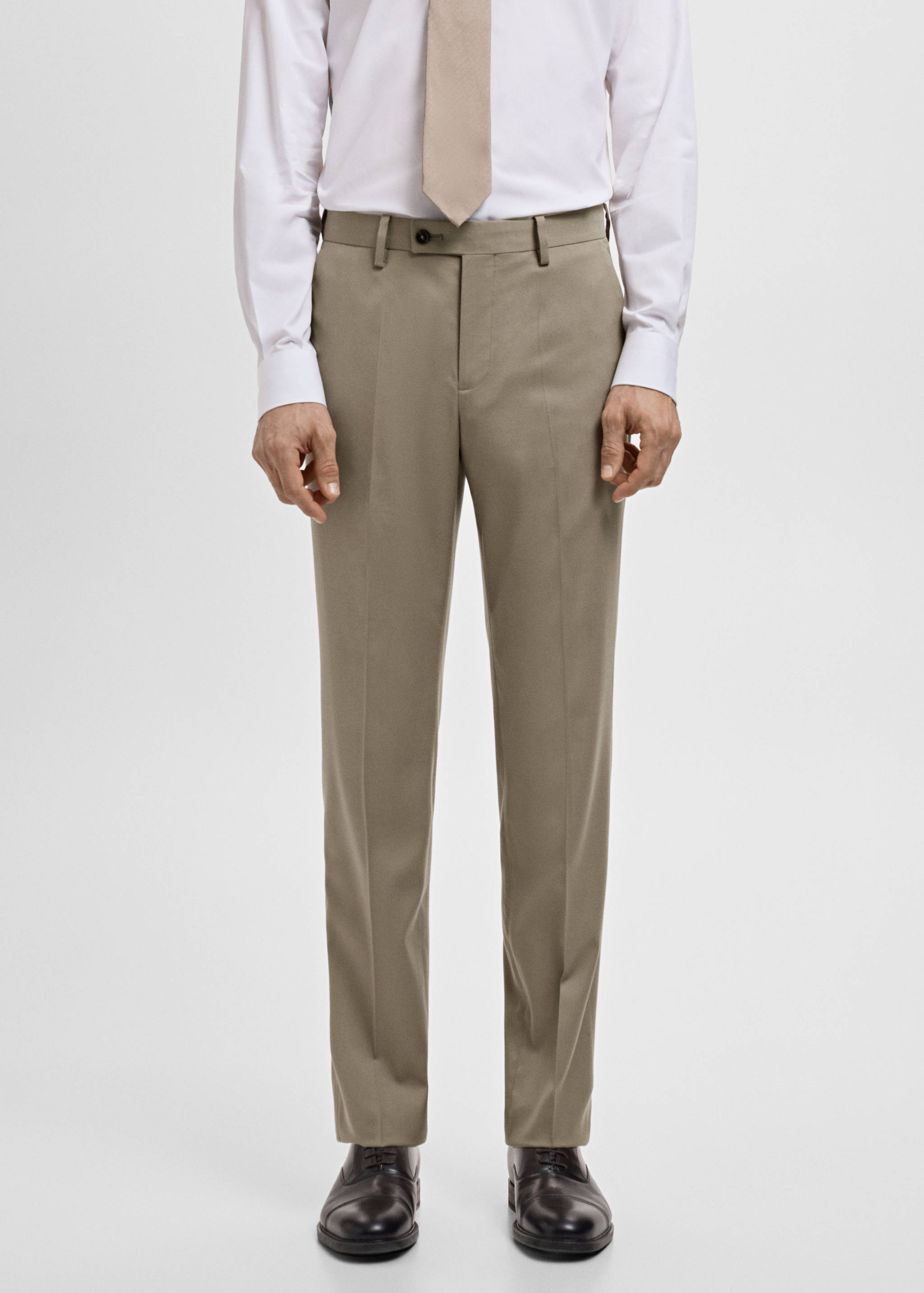 Pantalón traje Milán slim fit - Plano medio