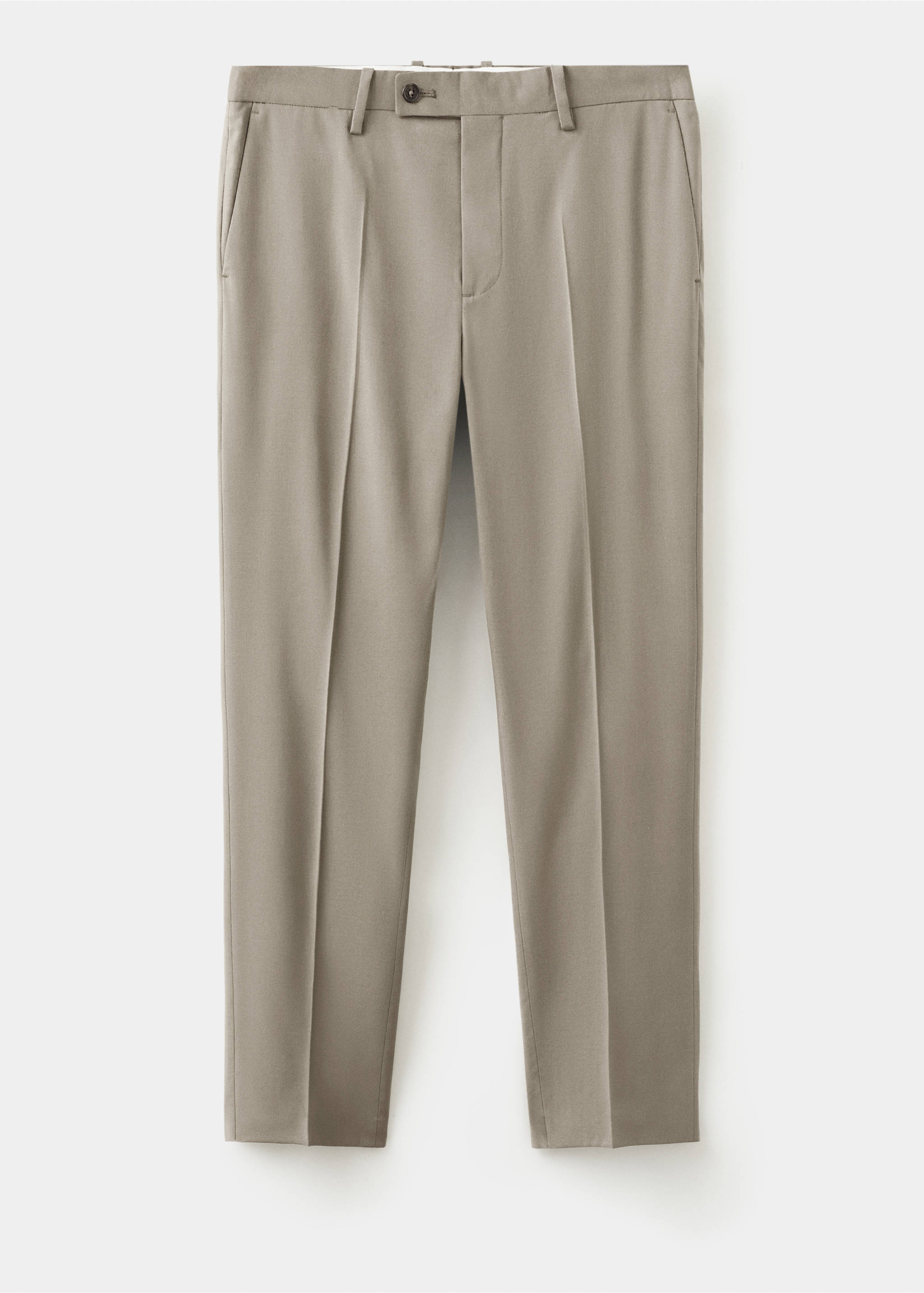 Pantalon costume Milán slim-fit - Article sans modèle, Gris vison. Ref: 27051224-00.