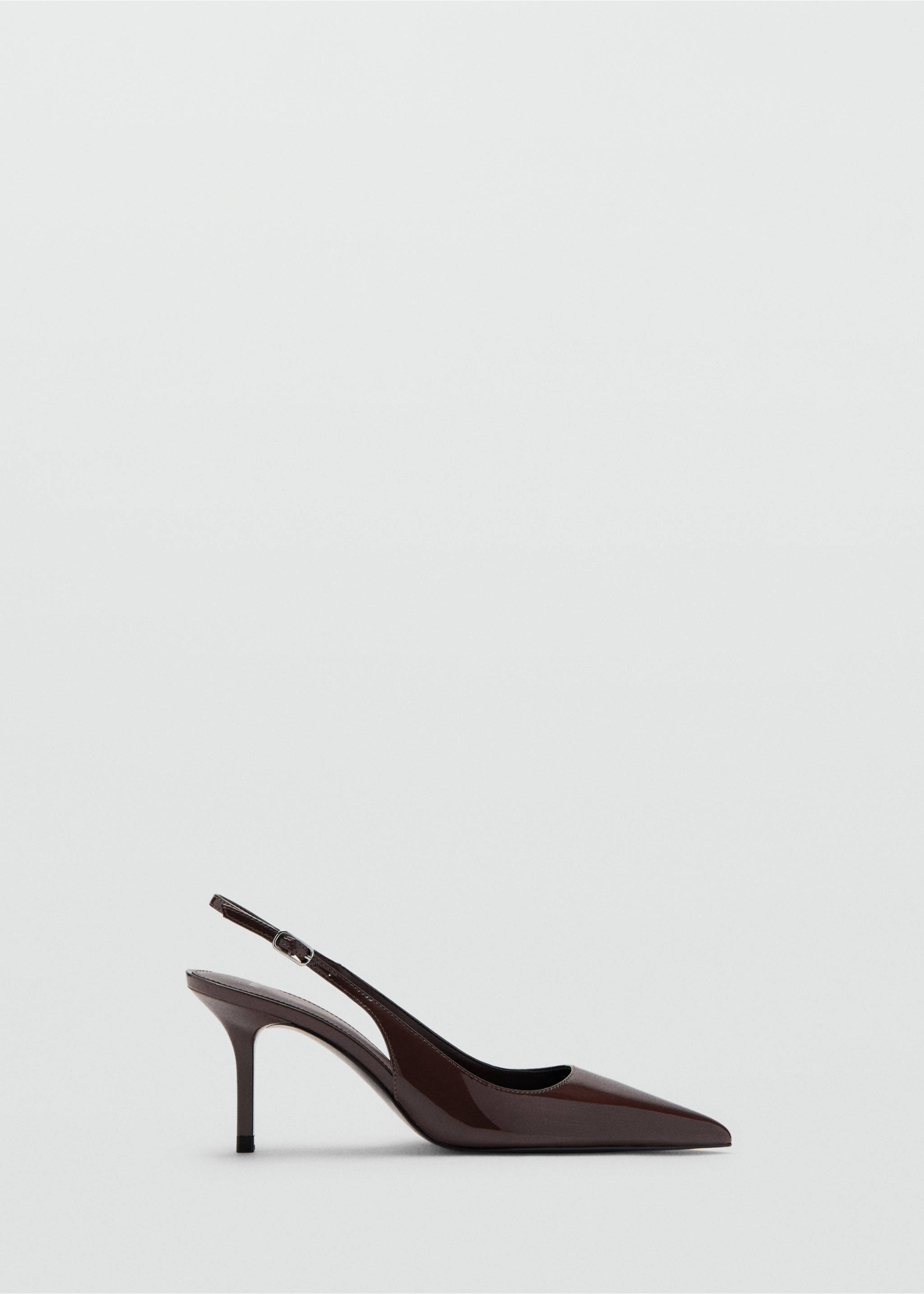 Patent heeled shoes - Article without model, Chocolate. Ref: 27051228-00.