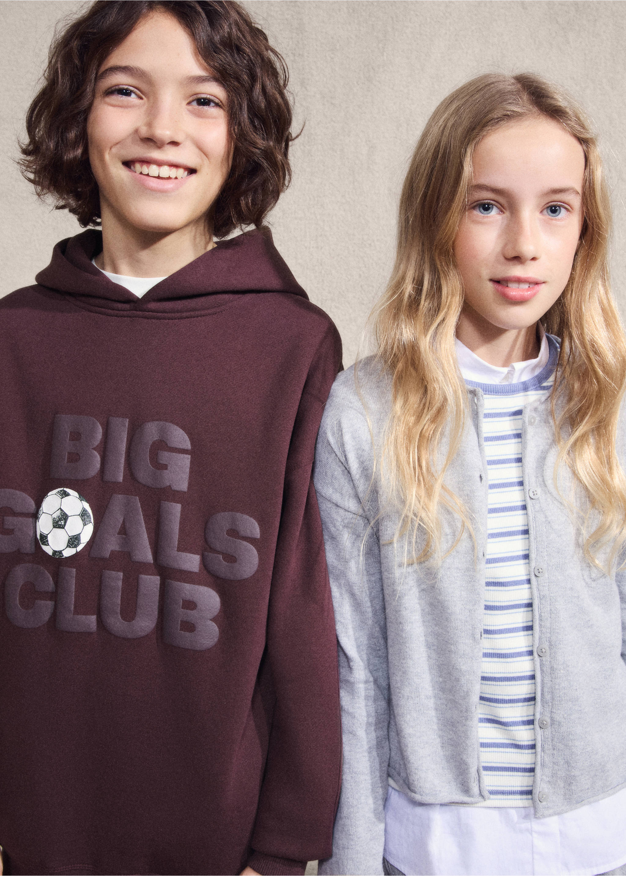 印花卫衣 - null, 酒红色. Ref: 27051230-00.