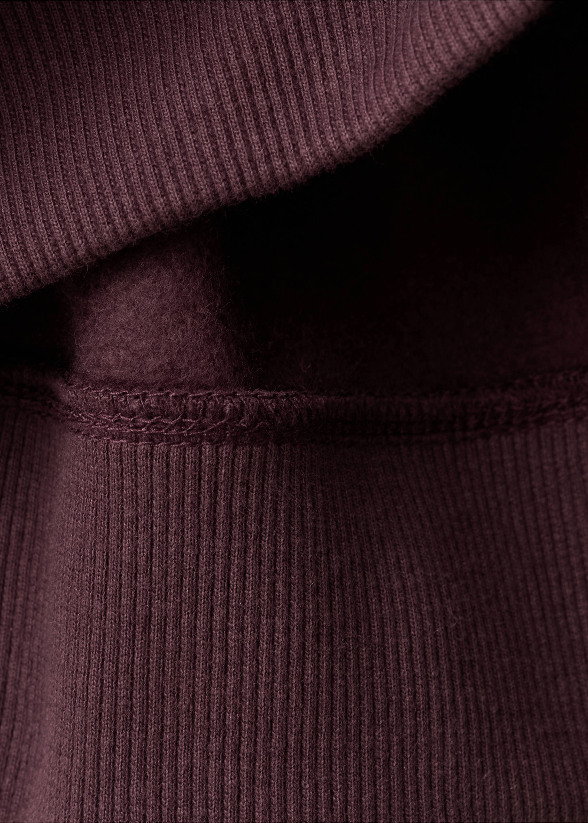 印花卫衣 - null, 酒红色. Ref: 27051230-00.