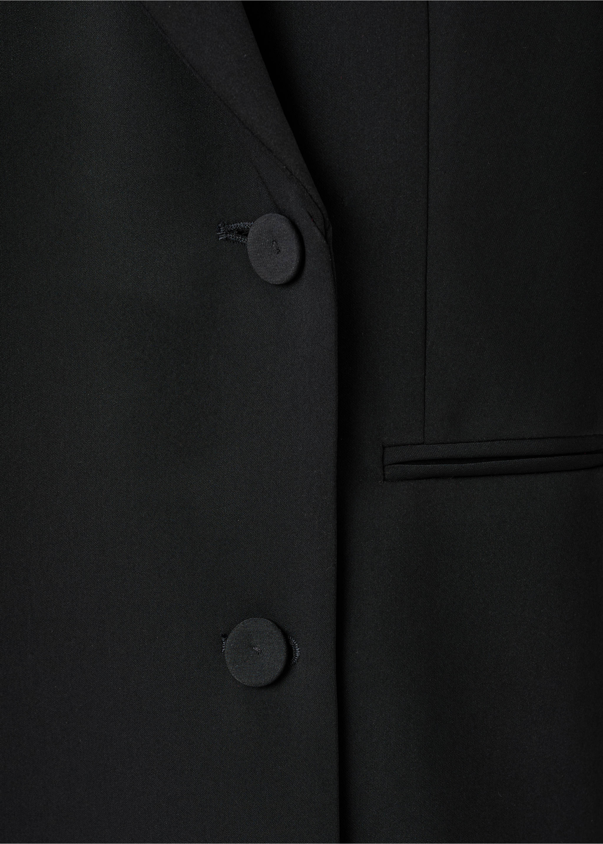 Double-breasted blazer-style dress - Details of the article 0, Black. Ref: 27051231-00.