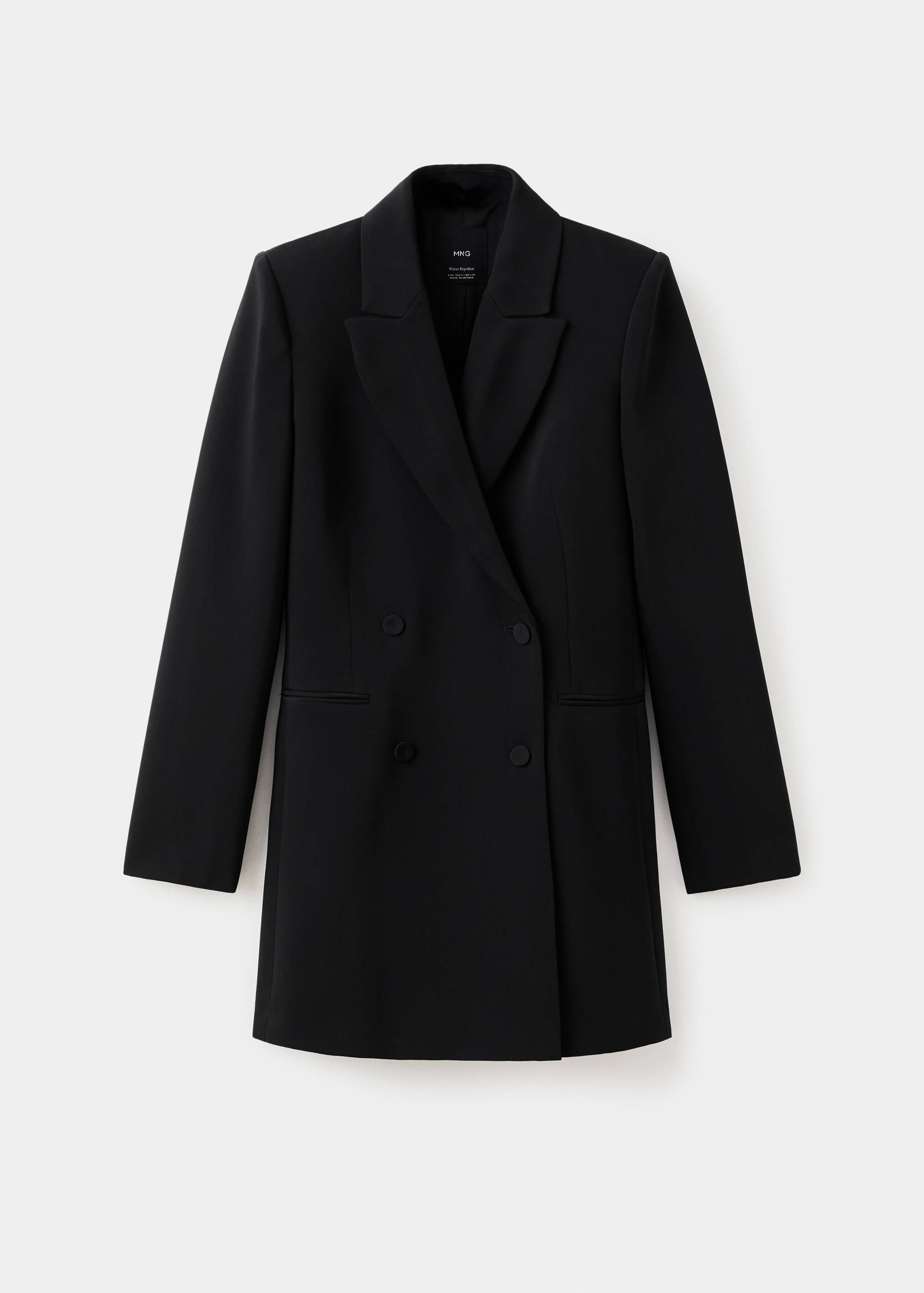 Double-breasted blazer-style dress - Article without model