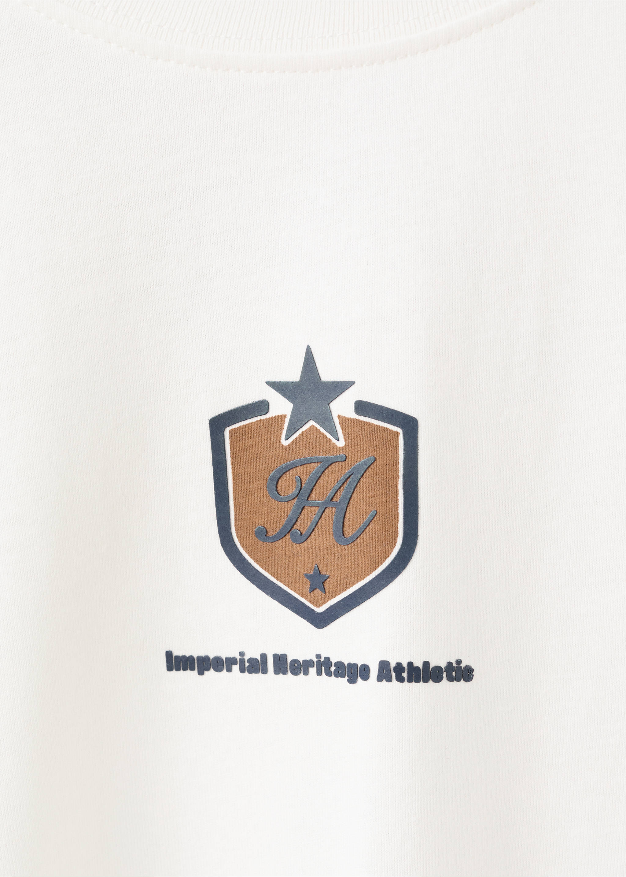 Camiseta estampada algodón - Detalle del artículo 8, Blanco roto. Ref: 27051232-00.