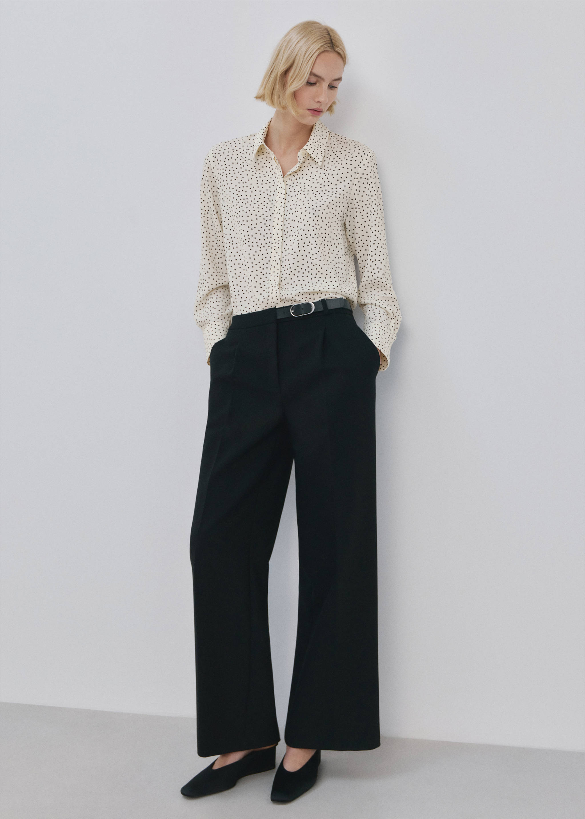 Printed straight shirt - General plane