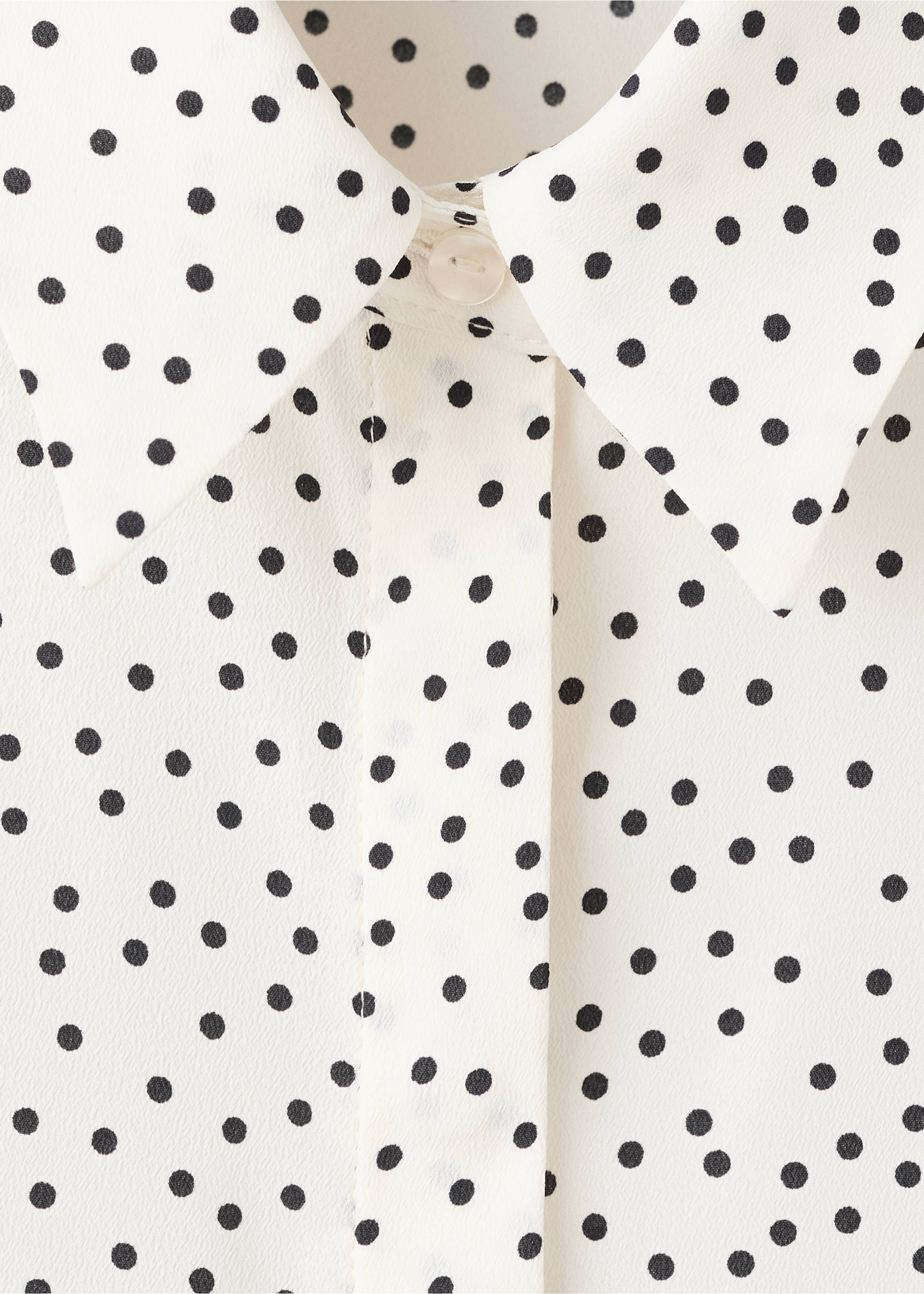 Camisa recta estampada - Detalle del artículo 8, Crudo. Ref: 27051236-00.