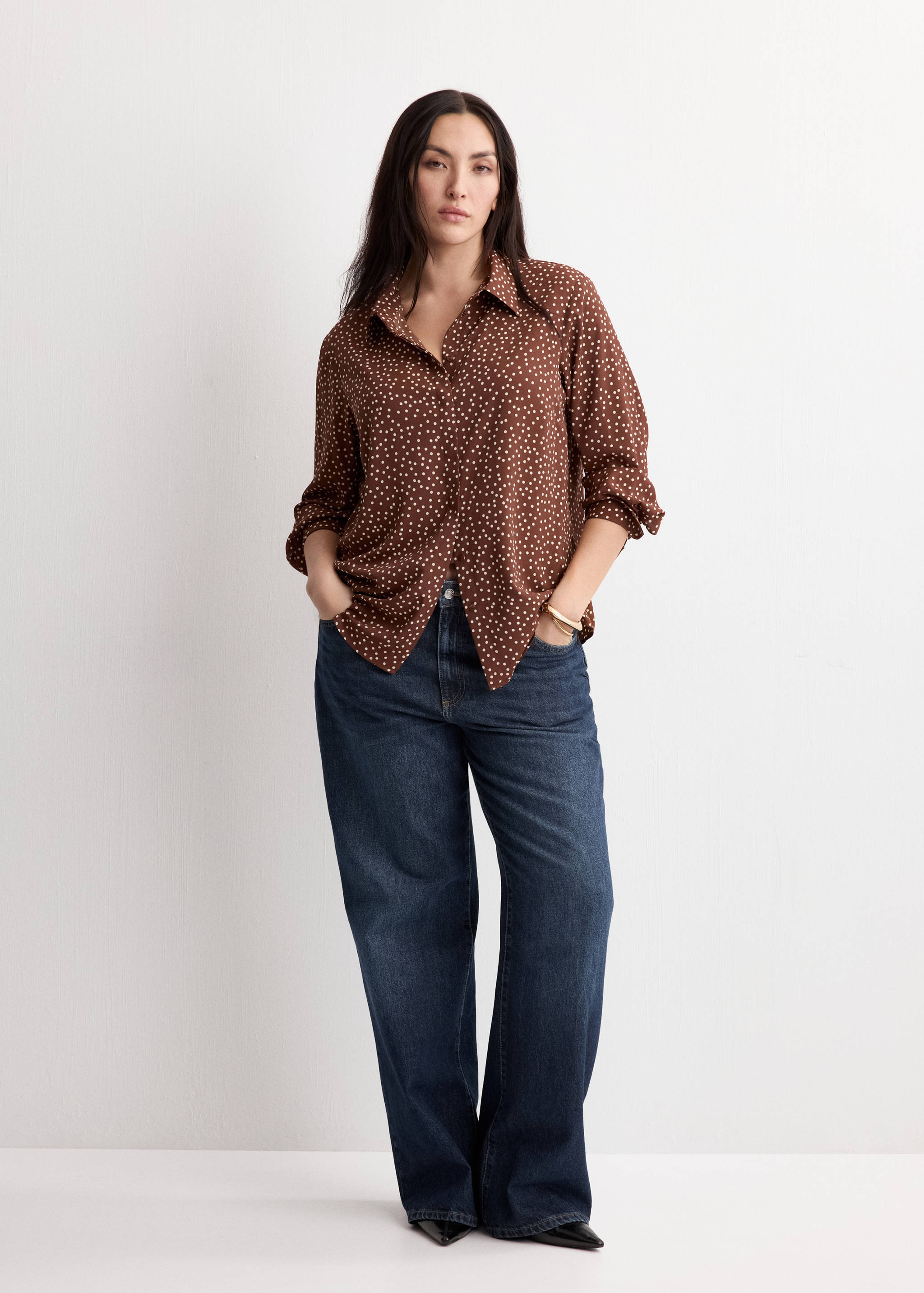 Printed straight shirt - Details of the article 3