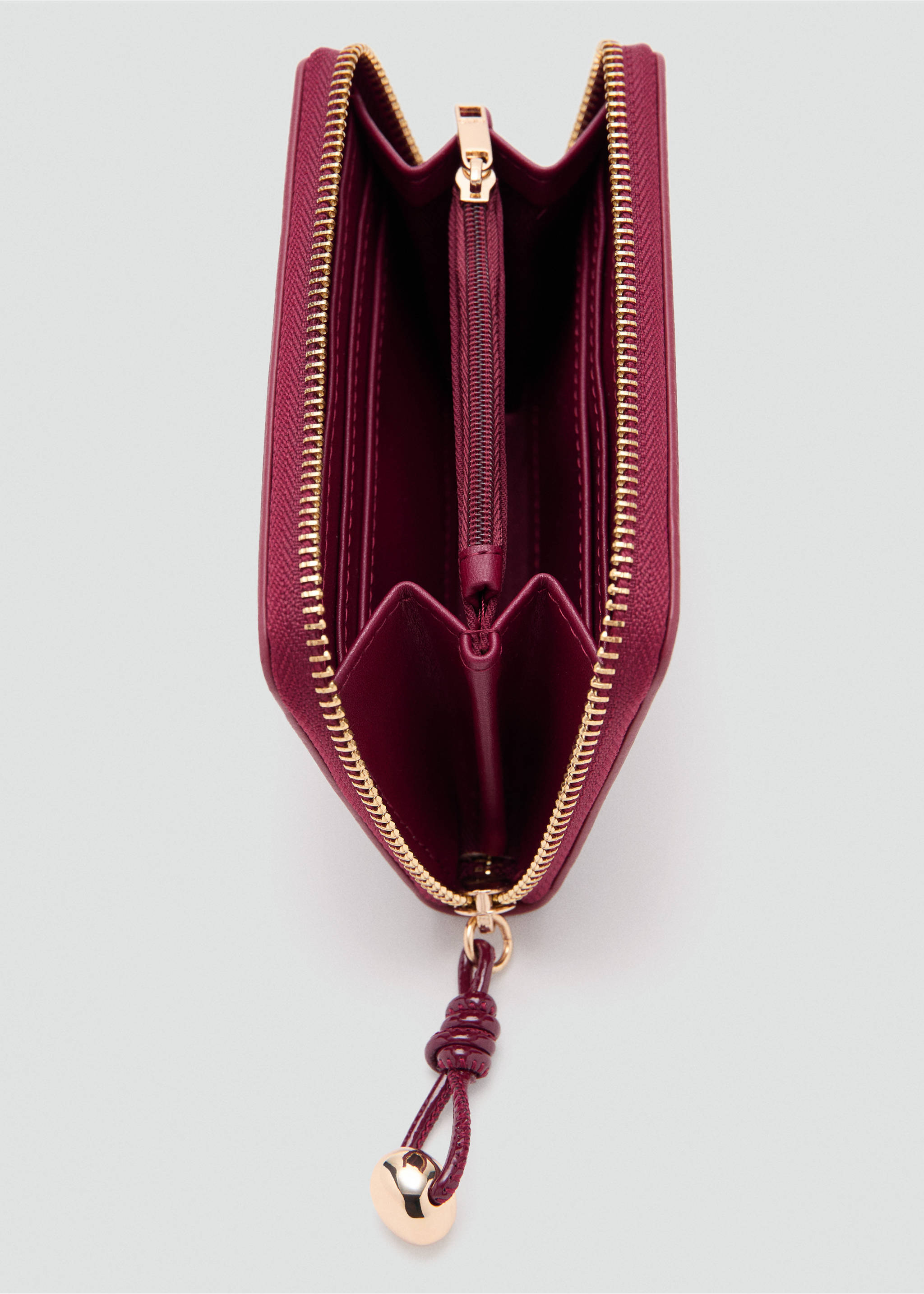 Billetera mediana mini abalorio - Detalle del artículo 1, Burdeos. Ref: 27051237-00.