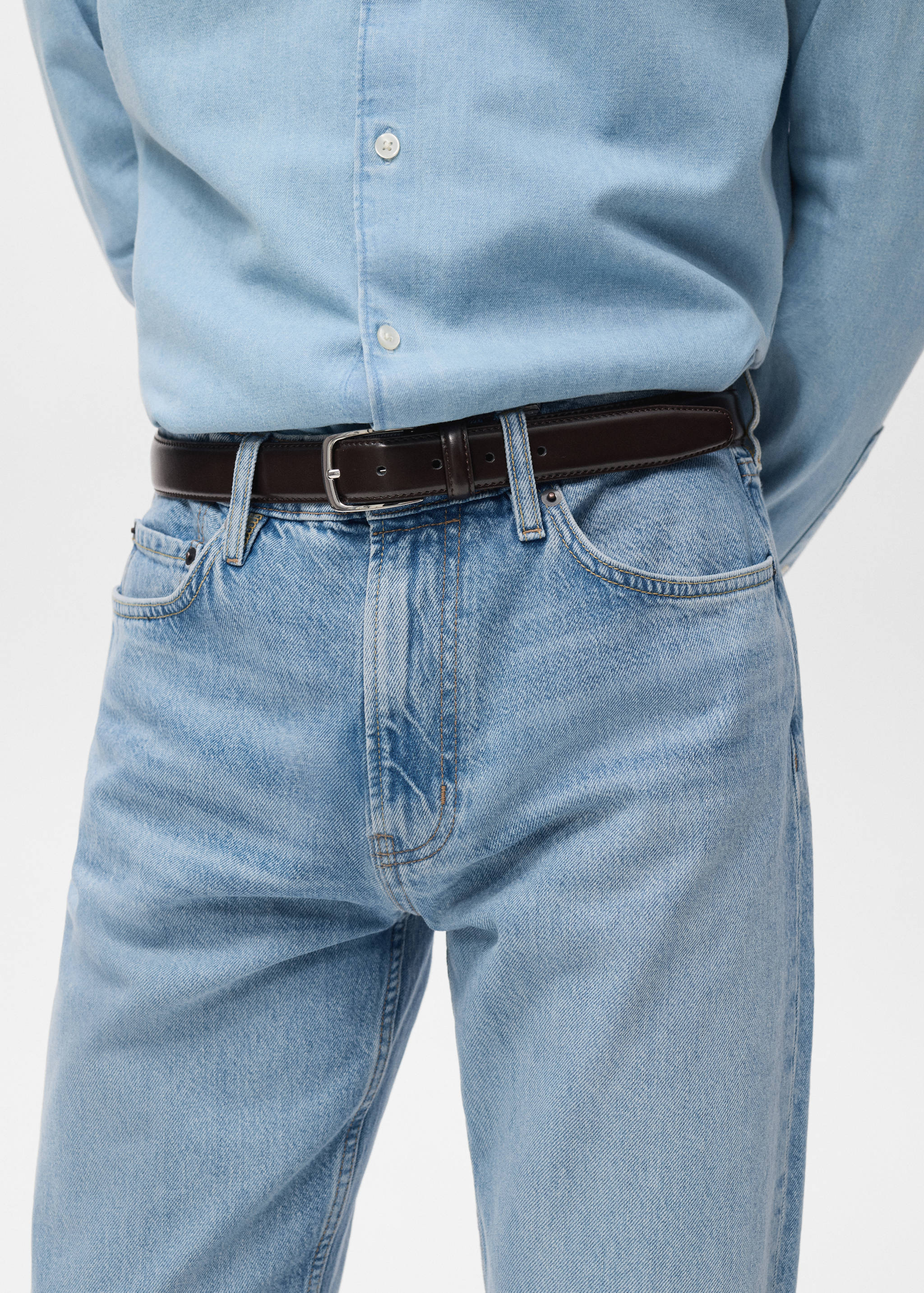 Jean Moby straight-fit délavé clair - Détail de l'article 1