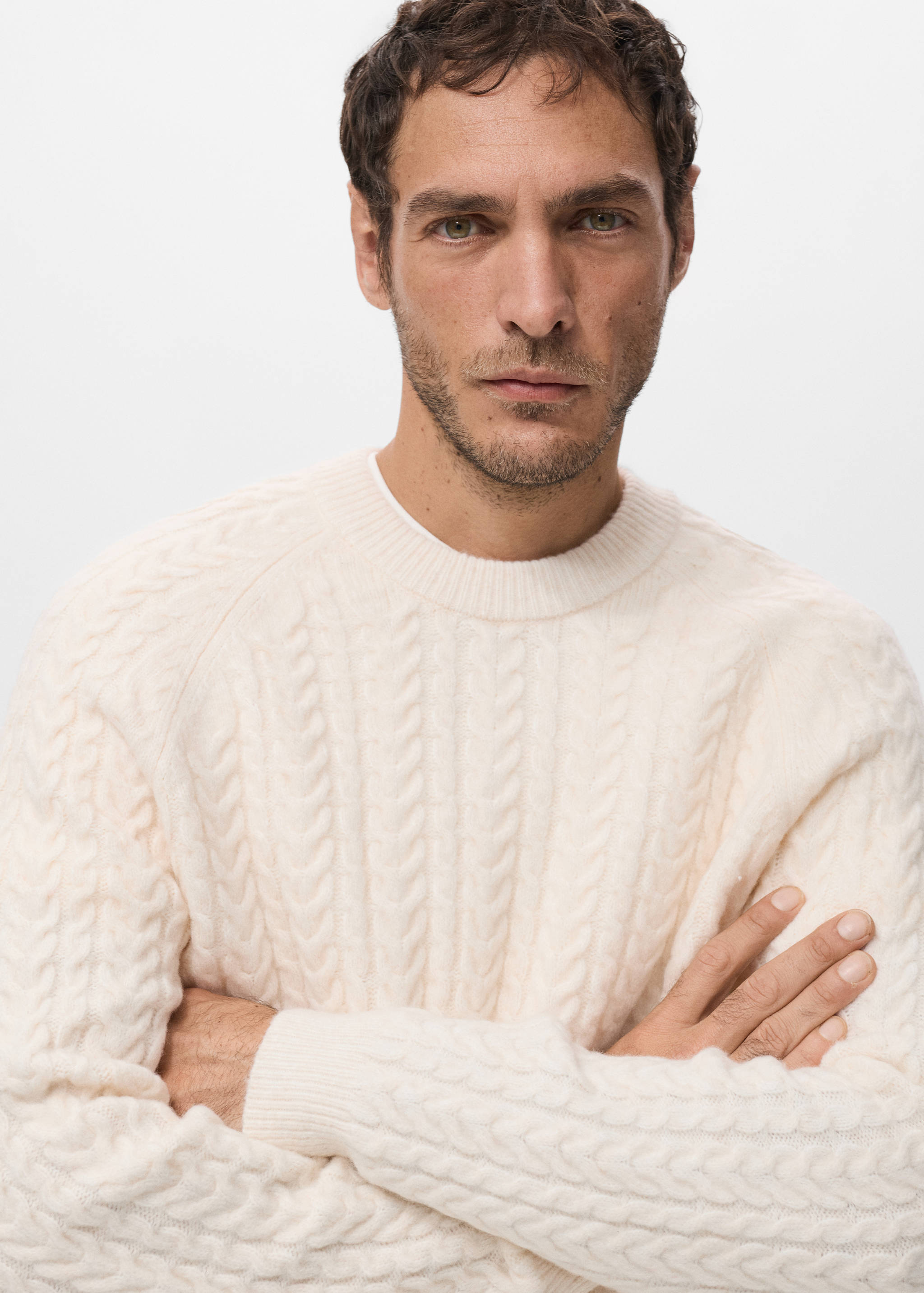 Braided knitted sweater - Details of the article 6