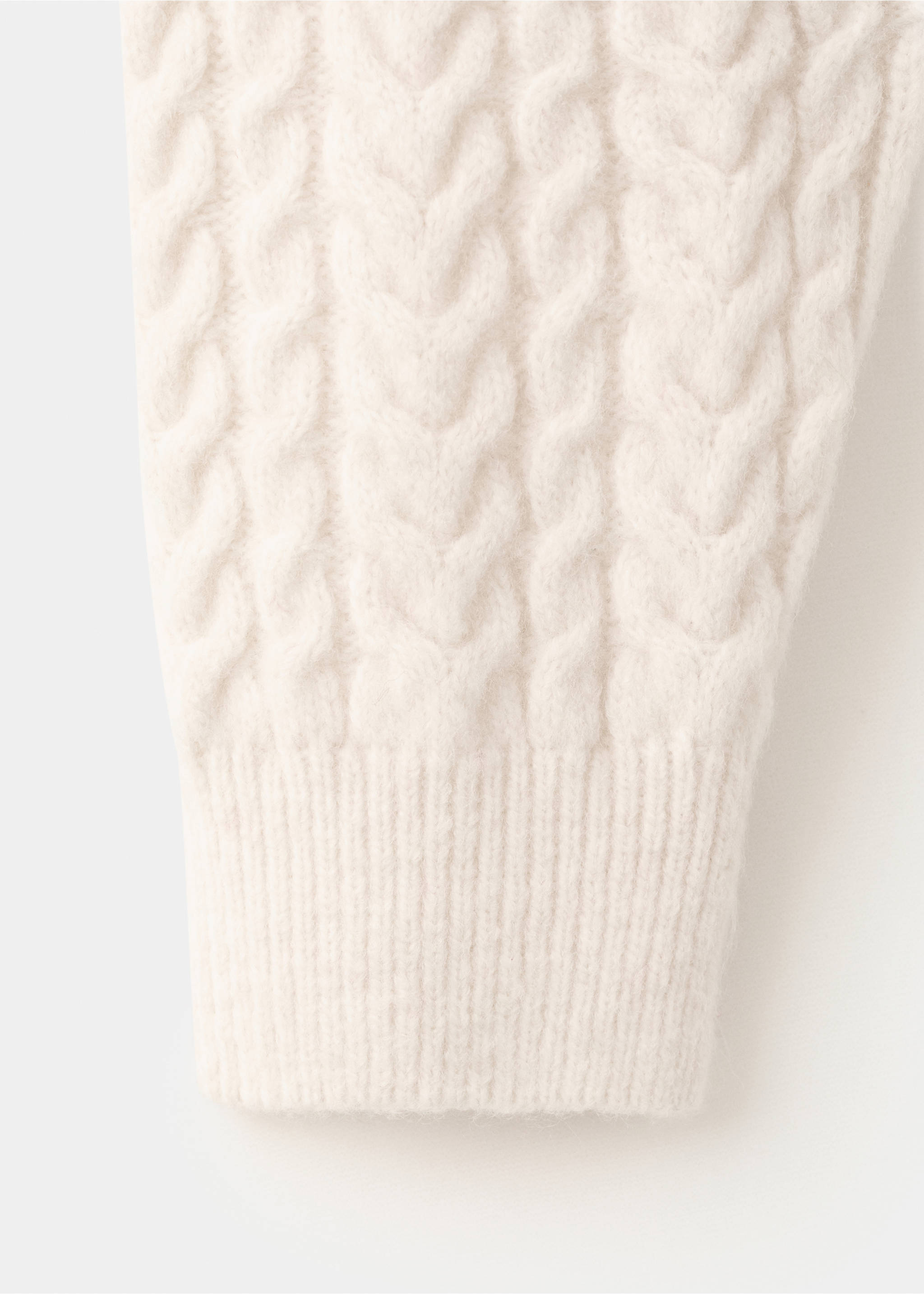 Jersey punto trenzado - Detalle del artículo 0, Crudo. Ref: 27051249-00.