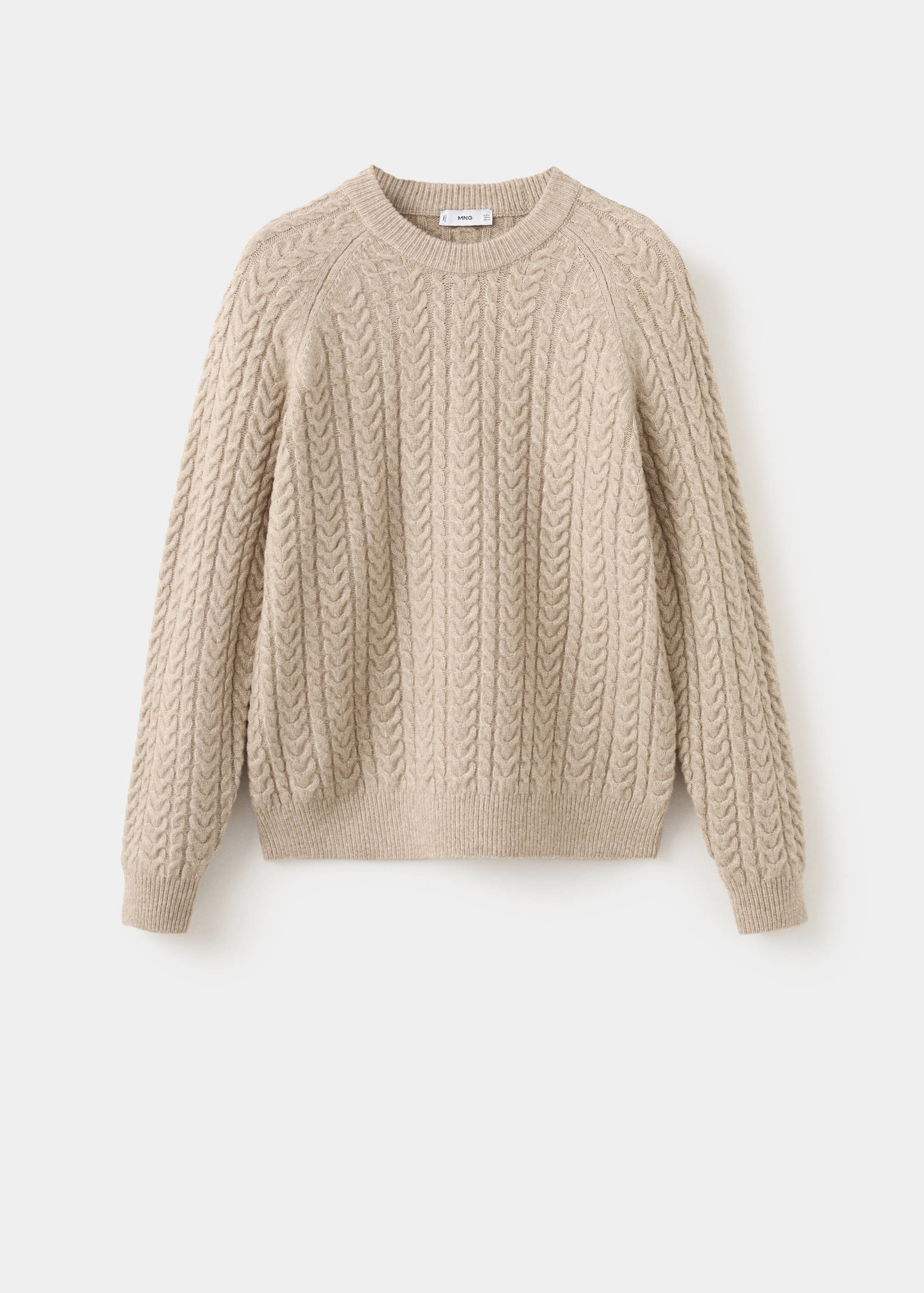 Braided knitted sweater - Article without model