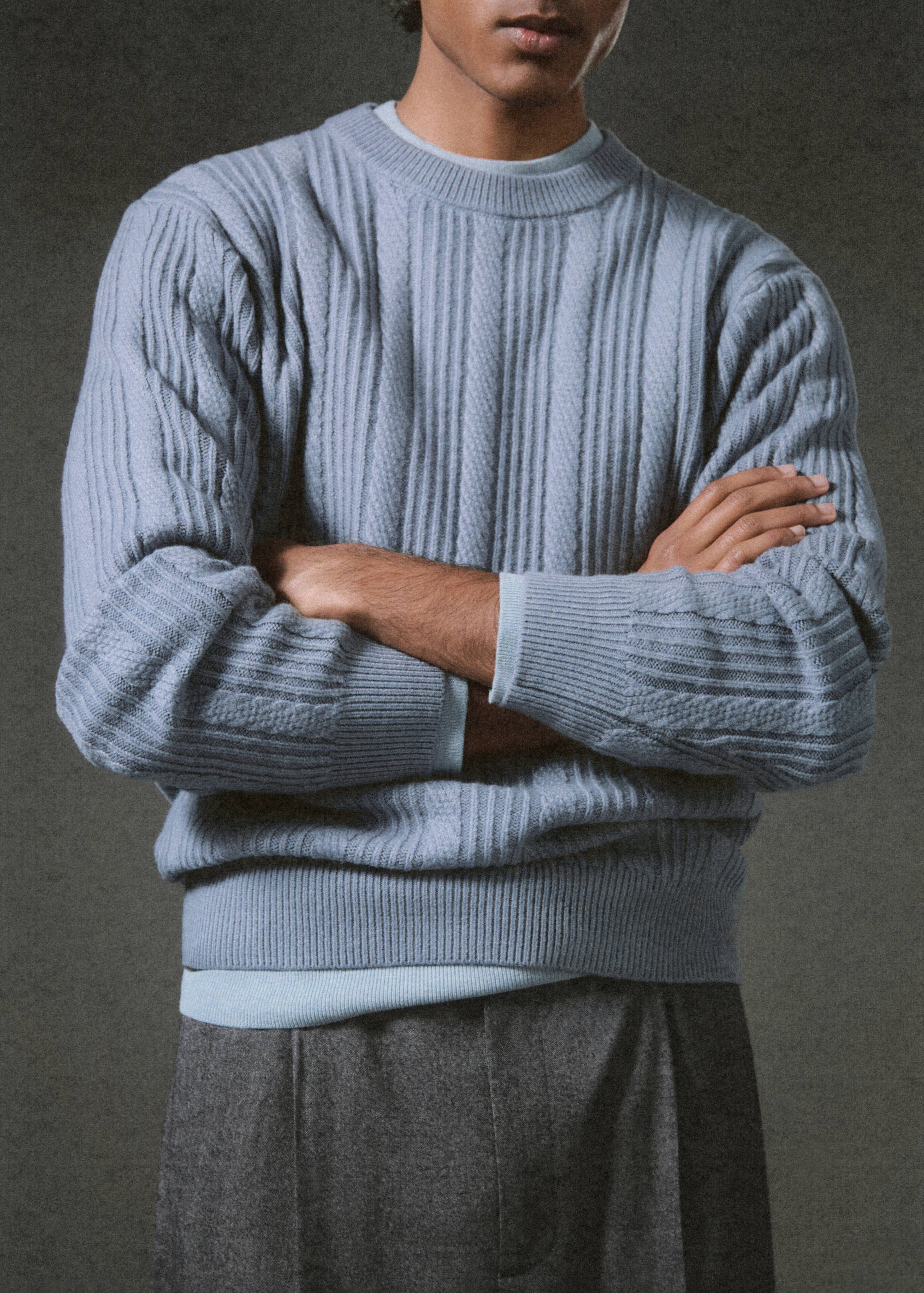 Structured knitted sweater - Details of the article 5
