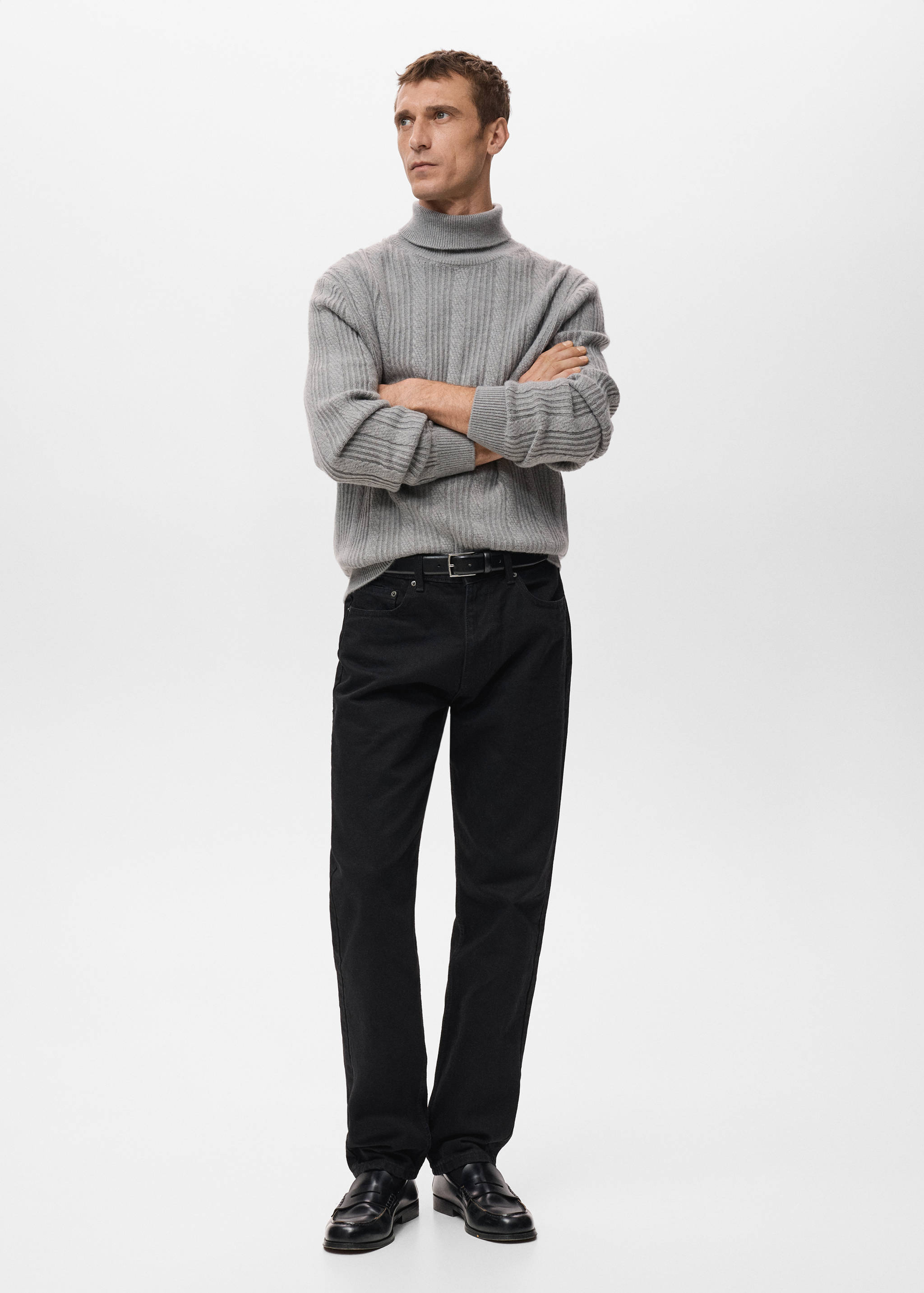 Structured turtleneck sweater - General plane