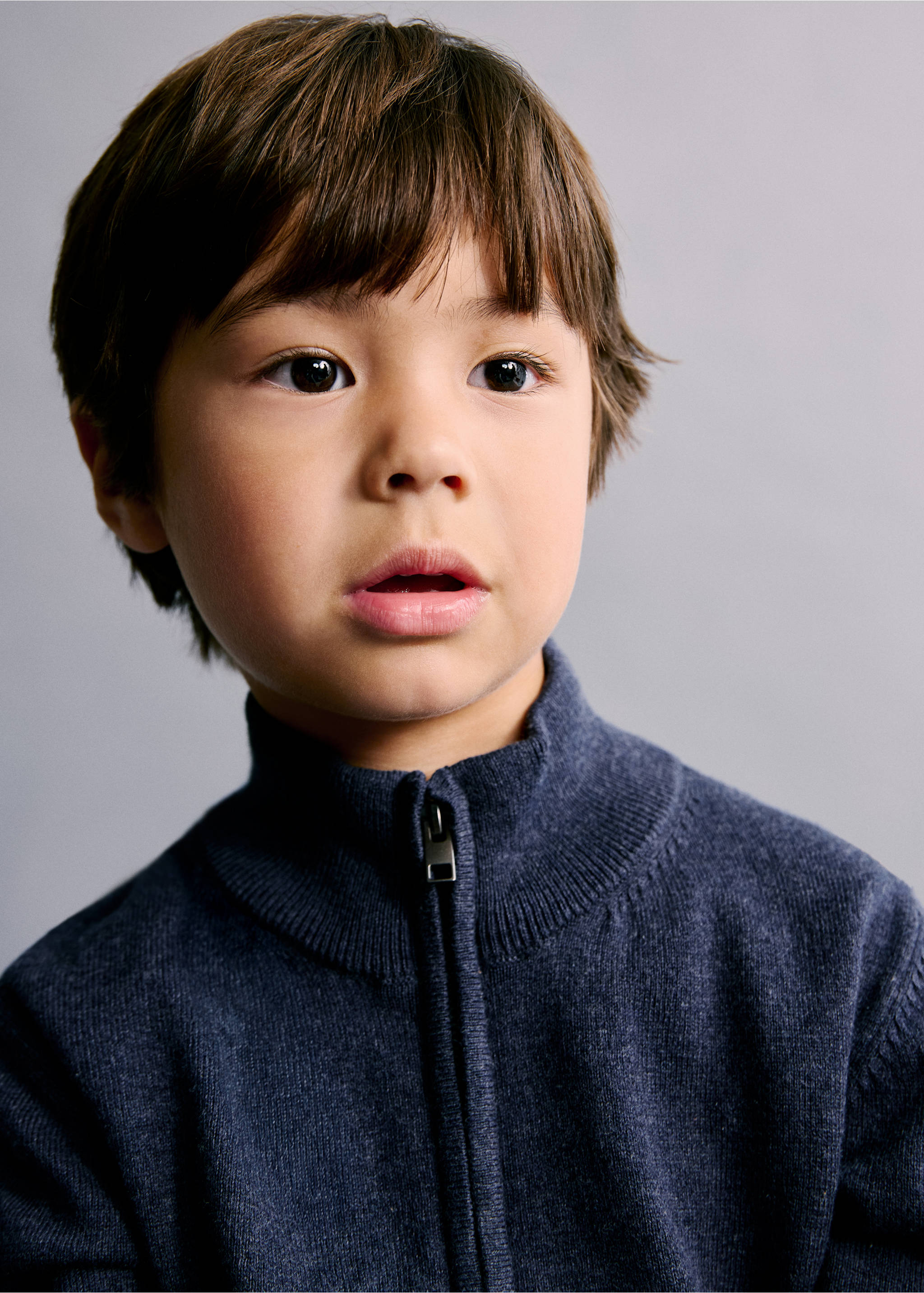 Cárdigan punto cremallera - Detalle del artículo 1, Azul marino. Ref: 27051254-00.