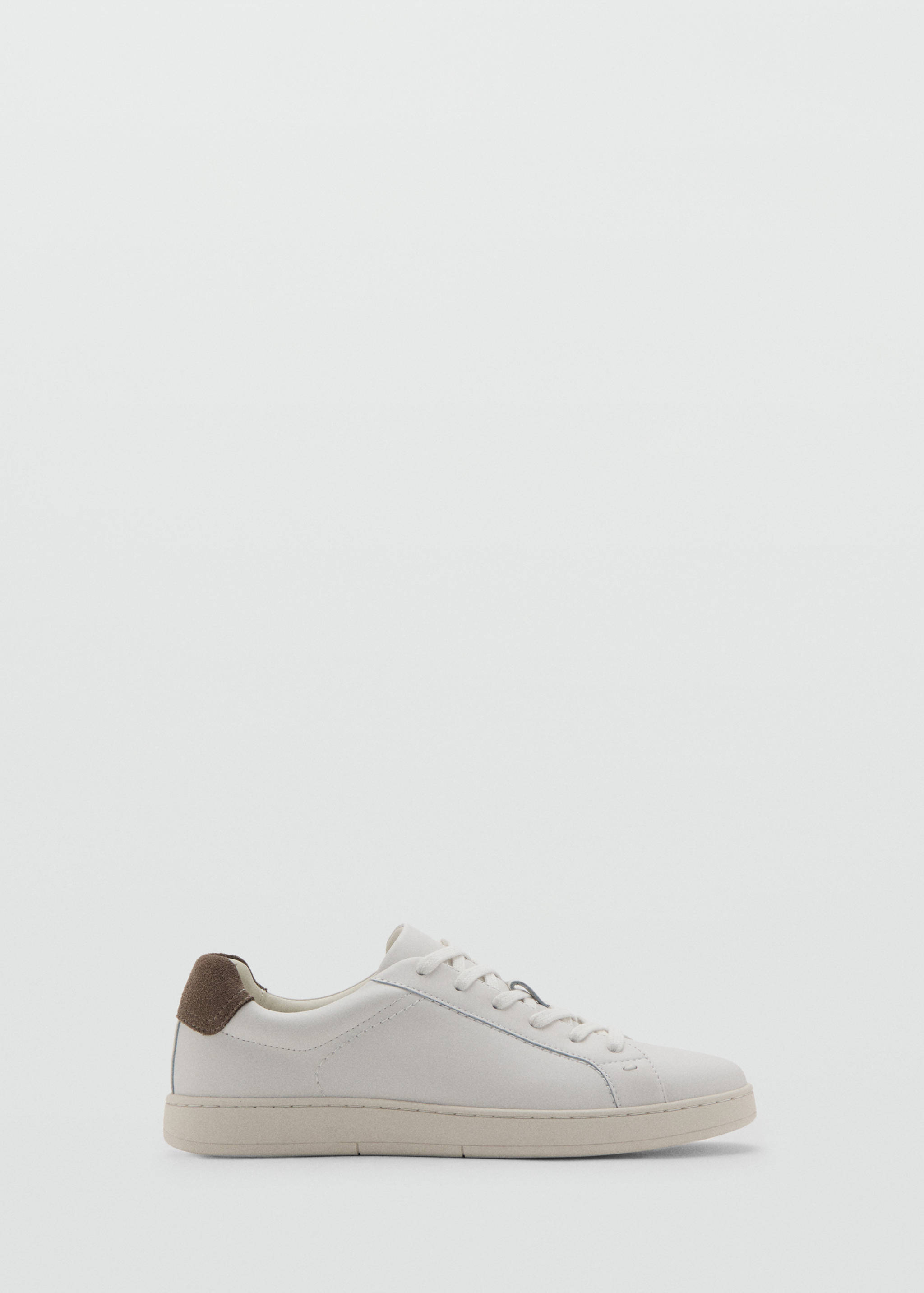 Contrasting panel leather sneakers - Article without model