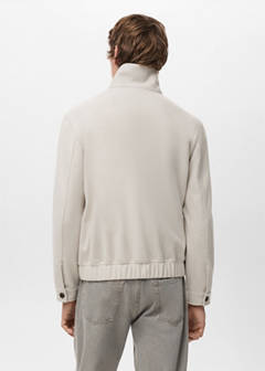 Zip-up cloth jacket — Sand 3