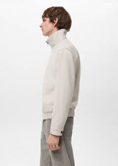 Zip-up cloth jacket — Sand 5