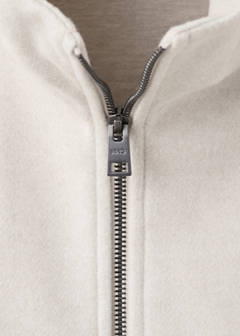 Zip-up cloth jacket — Sand 7