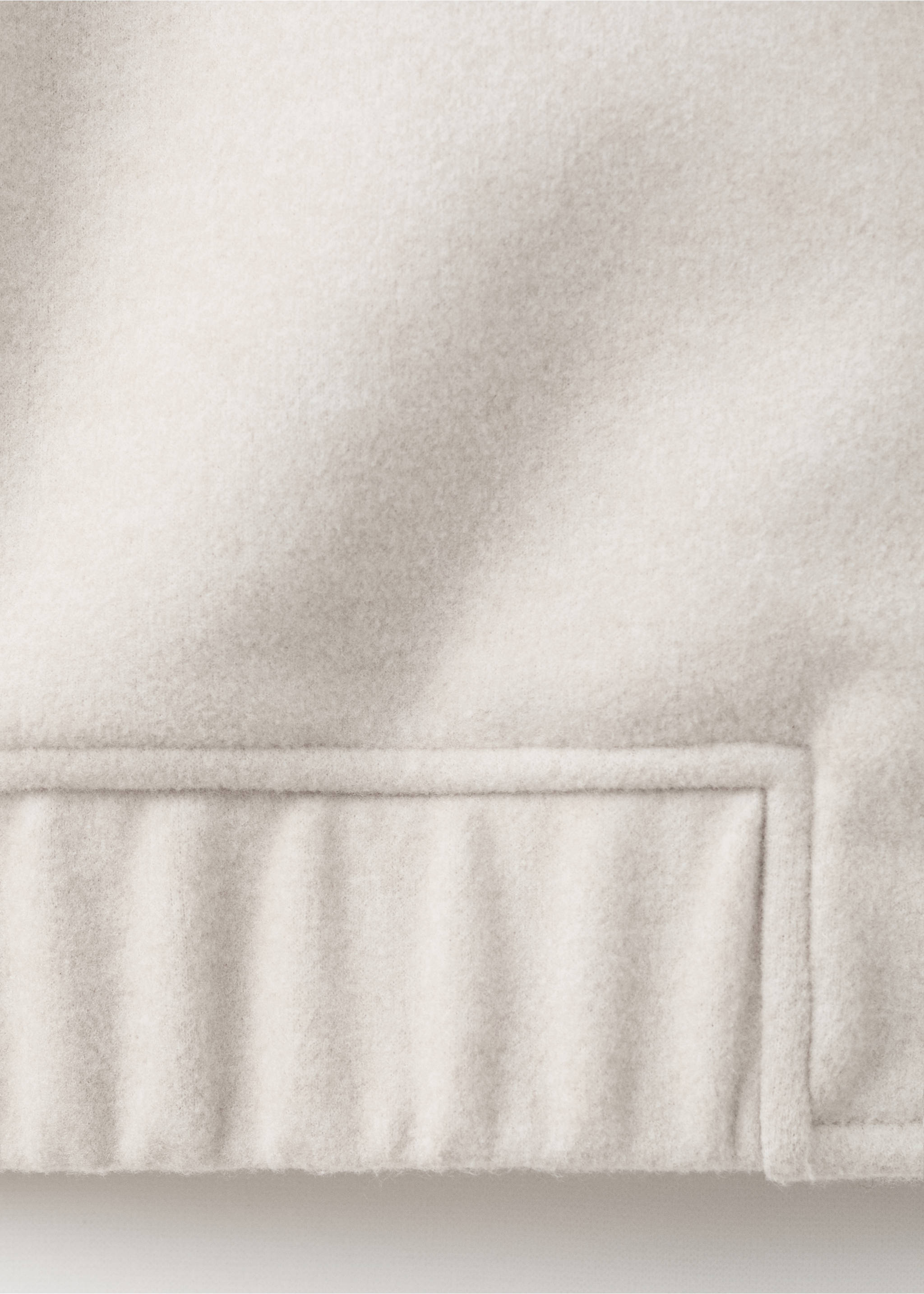 Zip-up cloth jacket - Details of the article 0, Sand. Ref: 27051258-00.